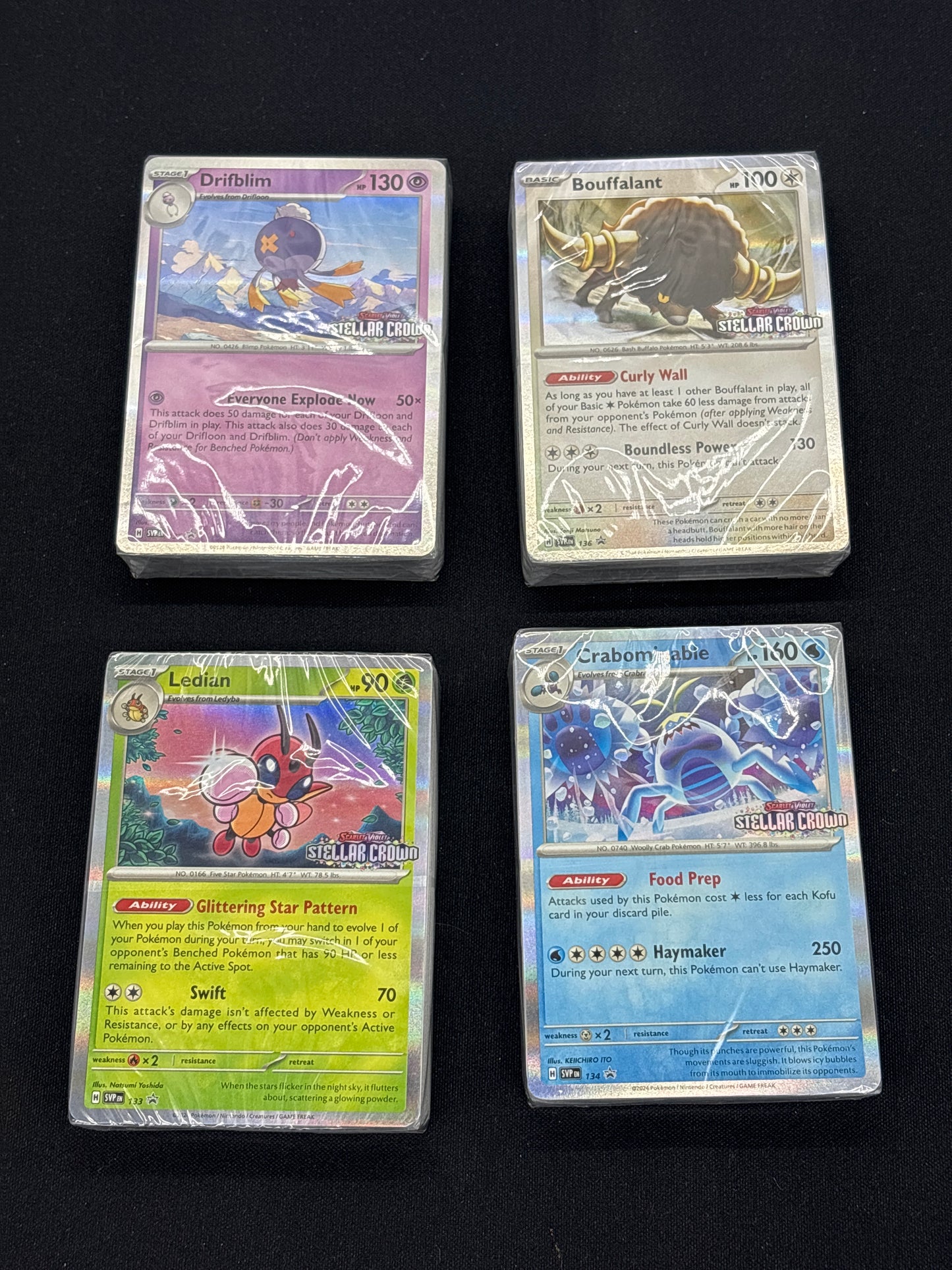 Auction Lot 77: Pokemon SV Stellar Crown Stamped Build and Battle Decks Complete Set