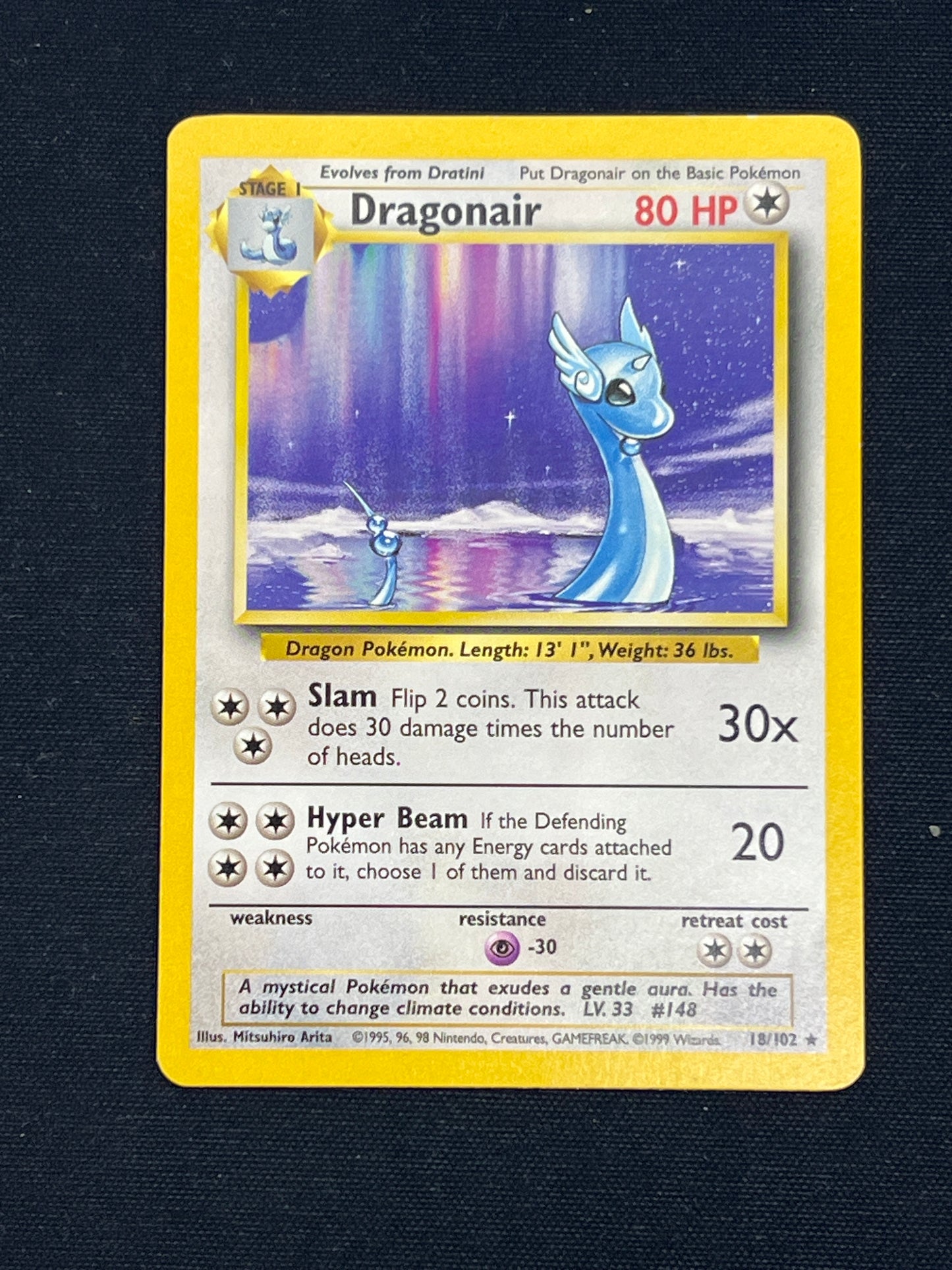 Auction Lot 361: Pokemon Cards Dragonair Non Holo Rare Base Set Condition Vary