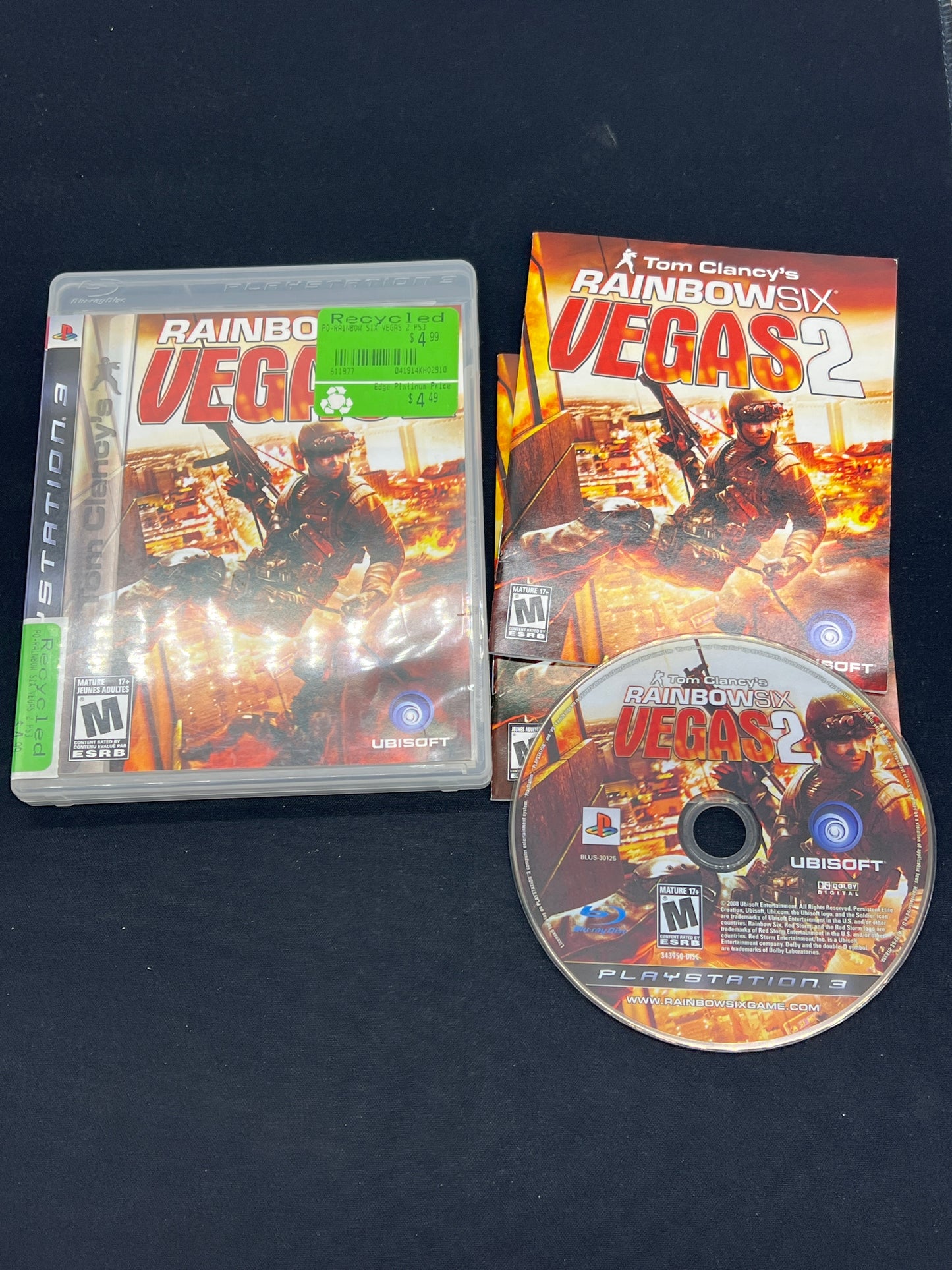 Auction Lot 141: PlayStation 3 Rainbow Six Vegas 2 CIB