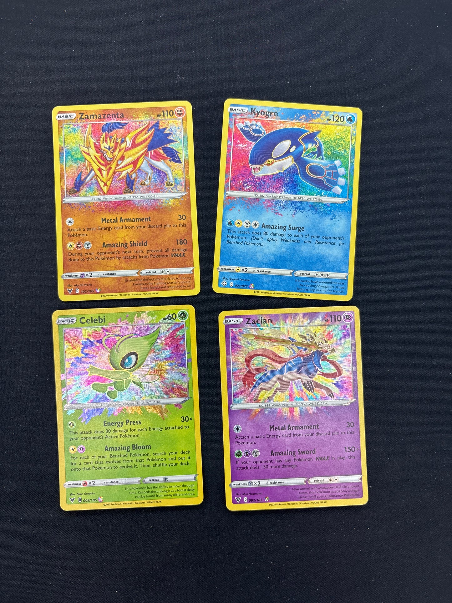 Auction Lot 282: Pokemon Amazing Rare Card Lot 2 Conditions Vary