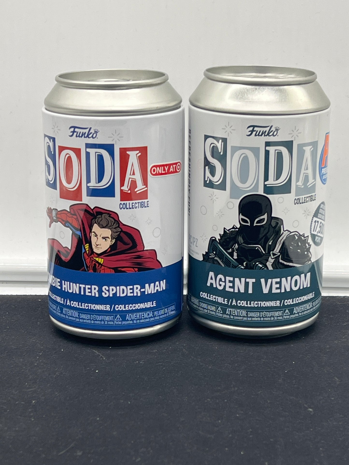 Auction Lot 68: Funko Soda Figures Lot of 2 Agent Venom Zombie Hunter Spider-Man