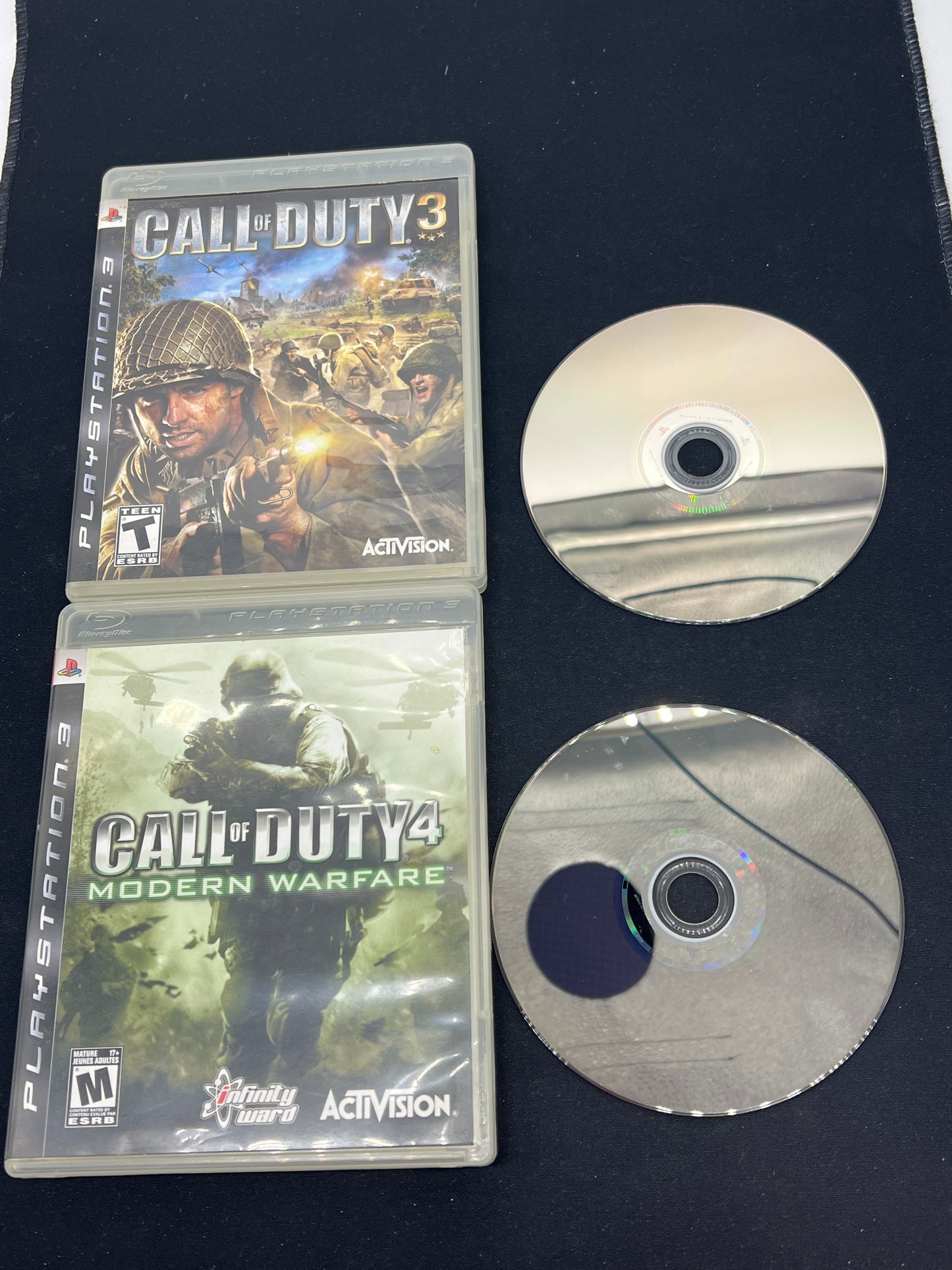 Auction Lot 108: Playstation3 Lot of 2 Assorted Call of Duty Disc & Case