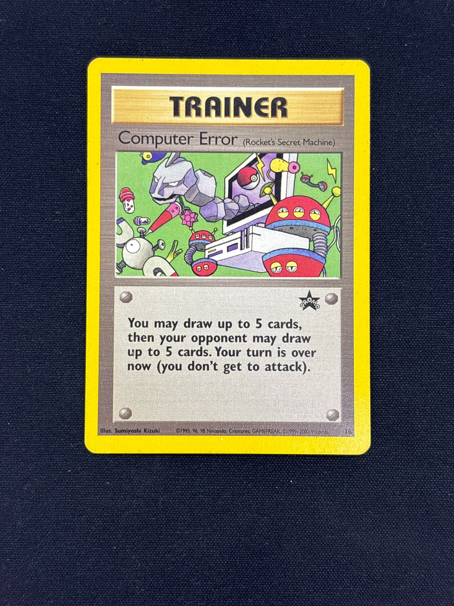 Auction Lot 94: Pokemon Card Computer Error (Rocket's Secret Machine) WOTC Black Star Promo Conditions Vary