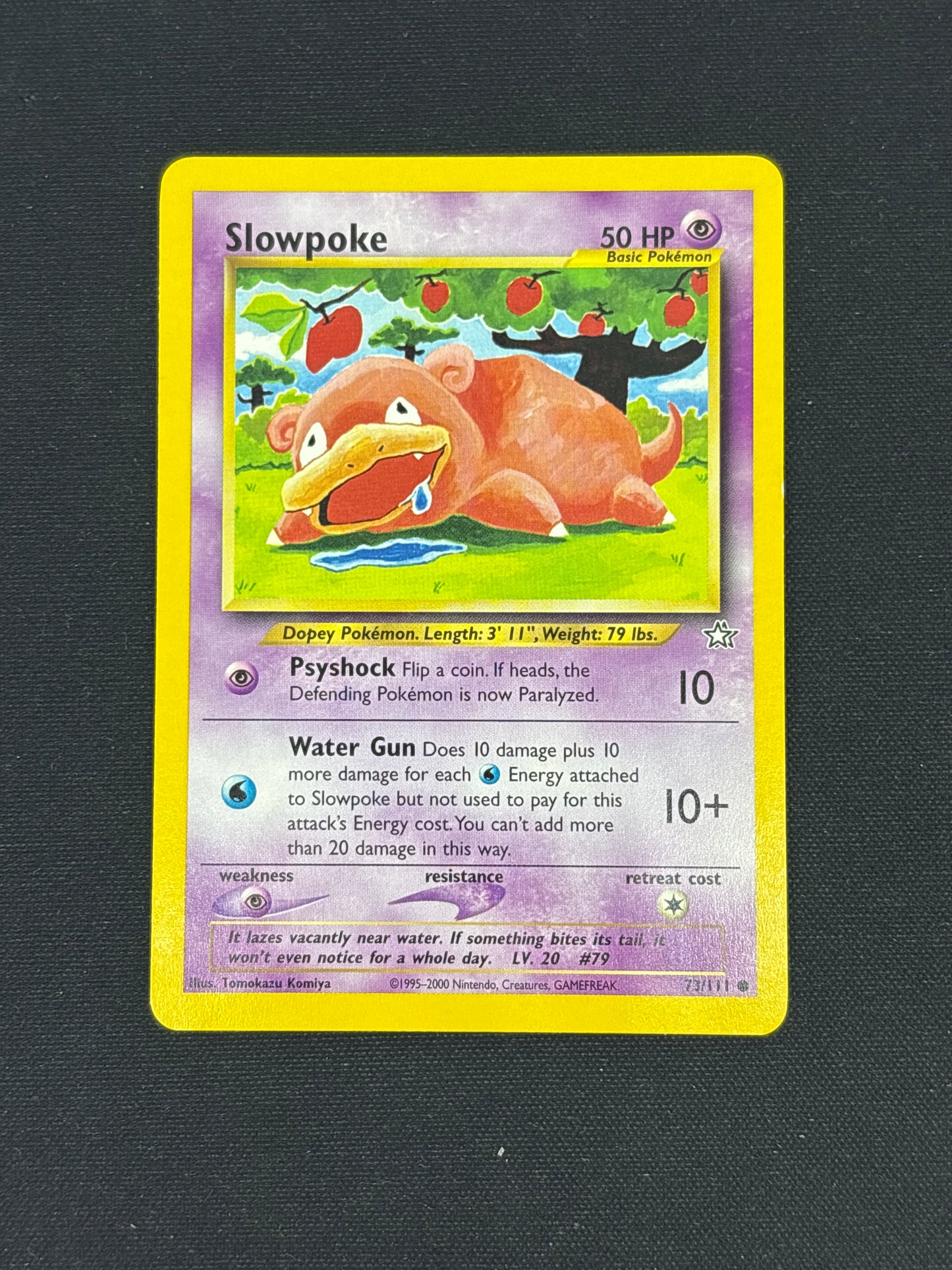 Auction Lot 170: Slowpoke Neo Genesis Card Conditions Vary