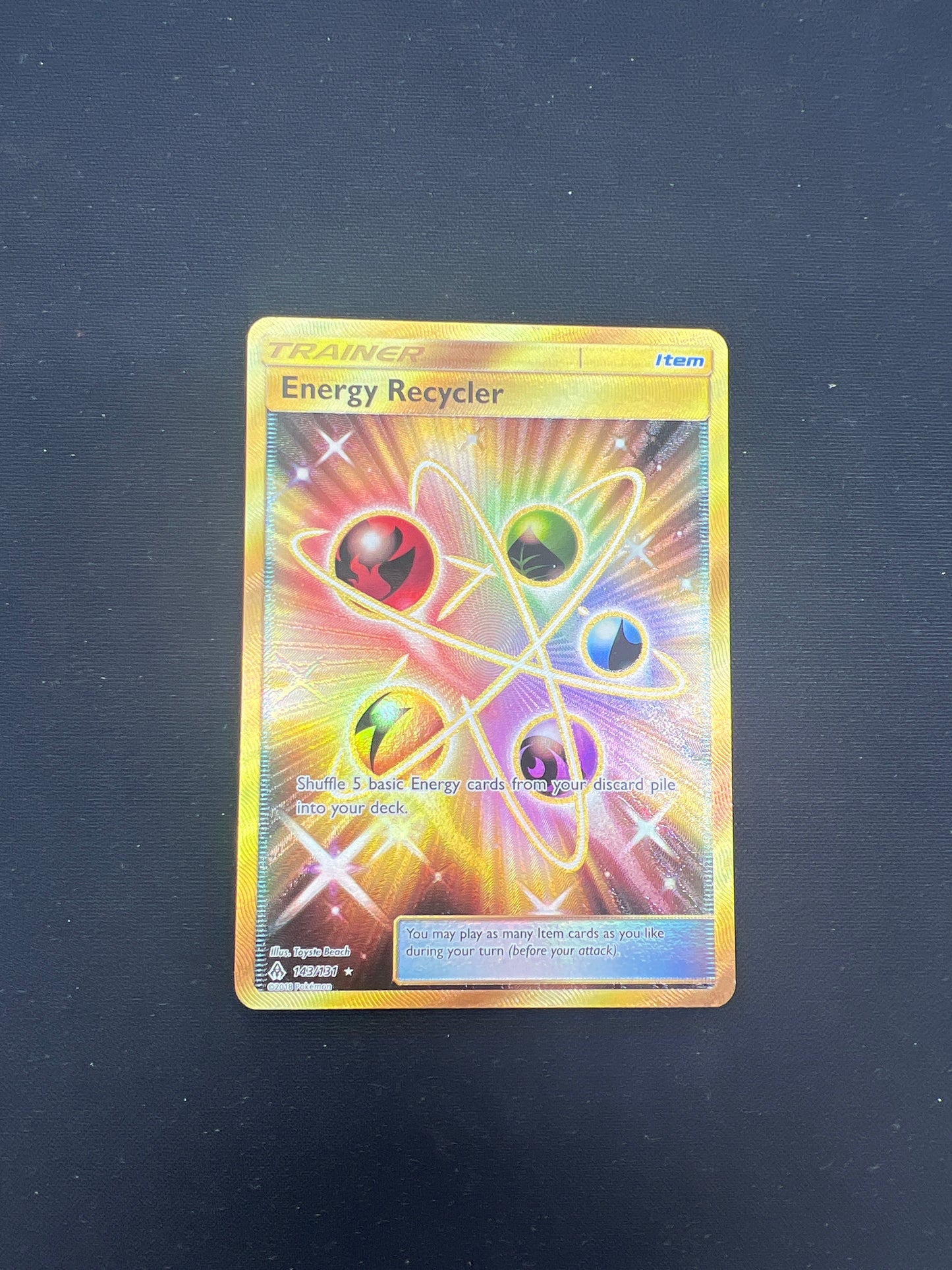Auction Lot 207: Pokemon Cards Energy Recycler Hyper Rare Unbroken Bonds Condition Vary