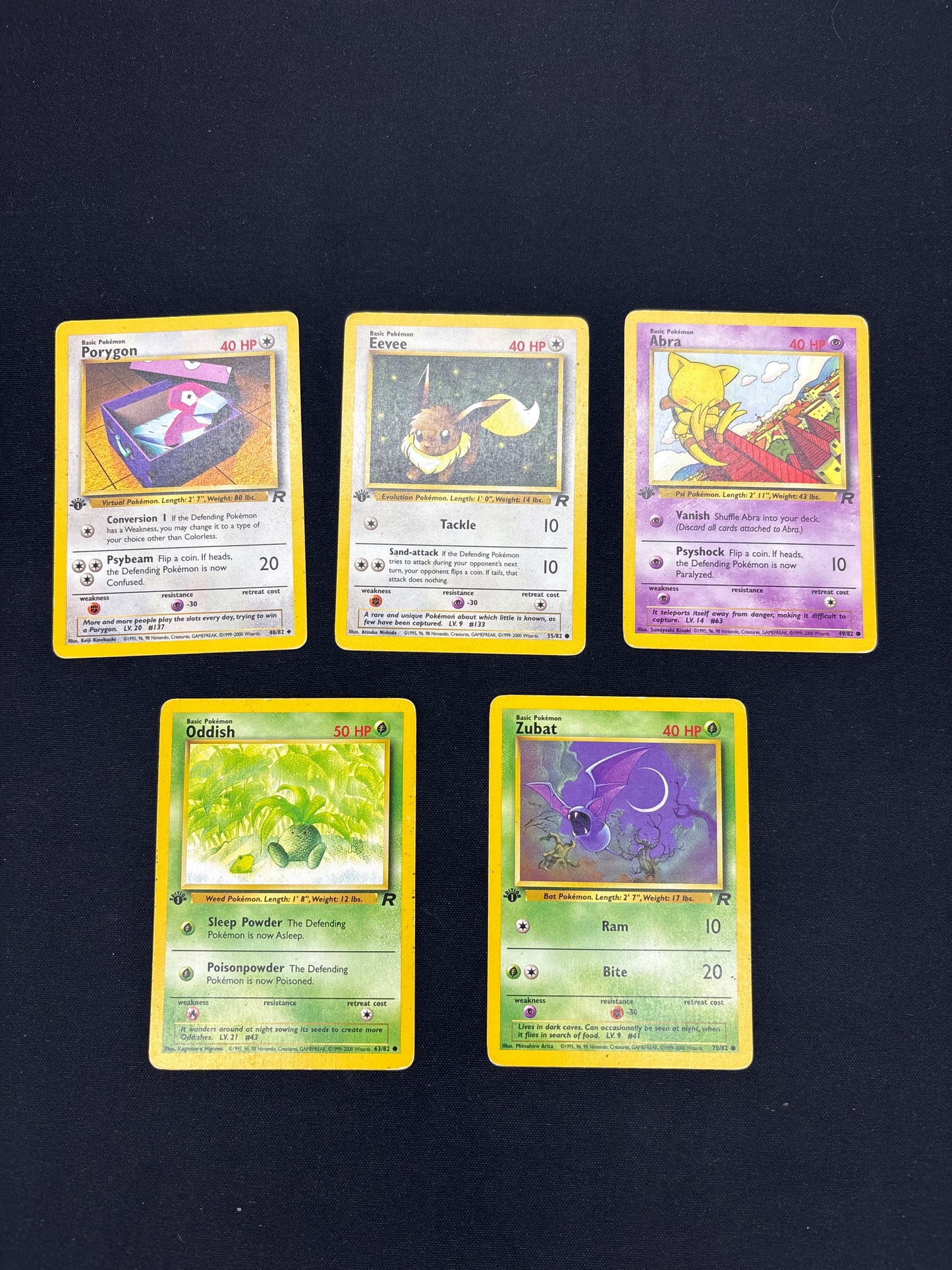 Auction Lot 81. Pokemon 1st Edition Team Rocket Card Lot Conditions Vary