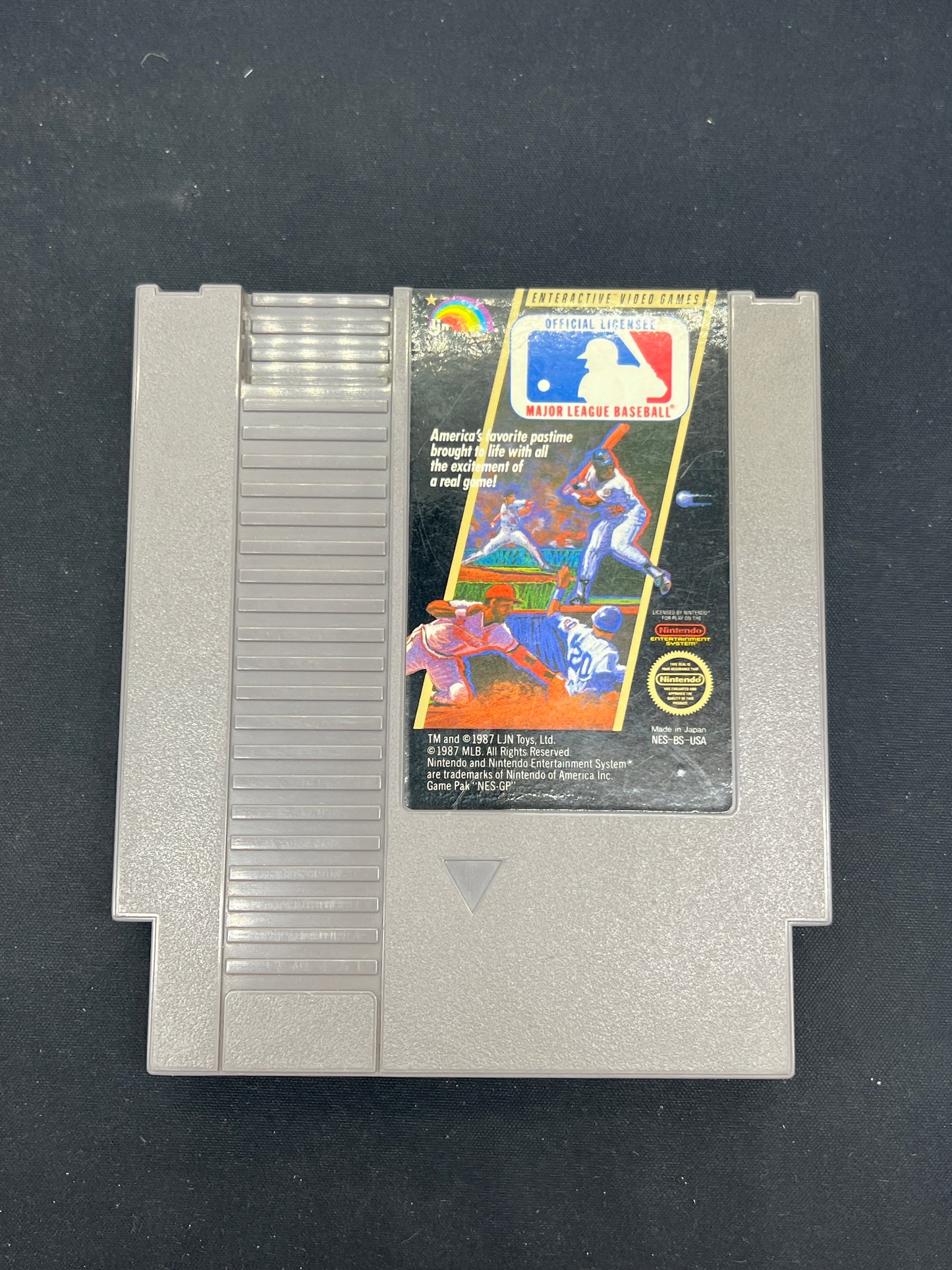 Auction Lot 332: Nintendo NES Video Game Loose MLB Baseball