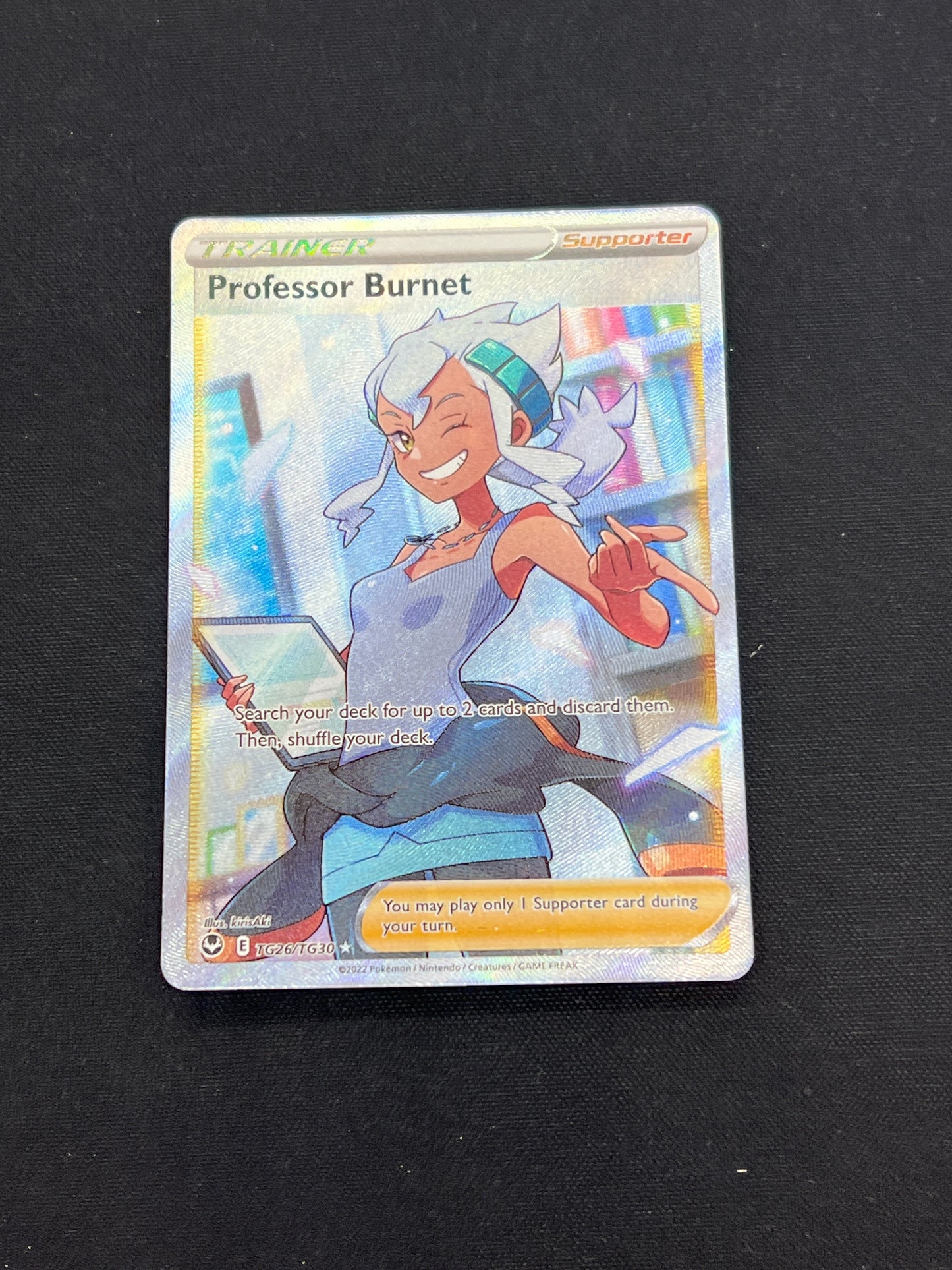 Auction Lot 362: Pokemon Cards Professor Burnet Trainer Gallery Silver Tempest Conditions Vary
