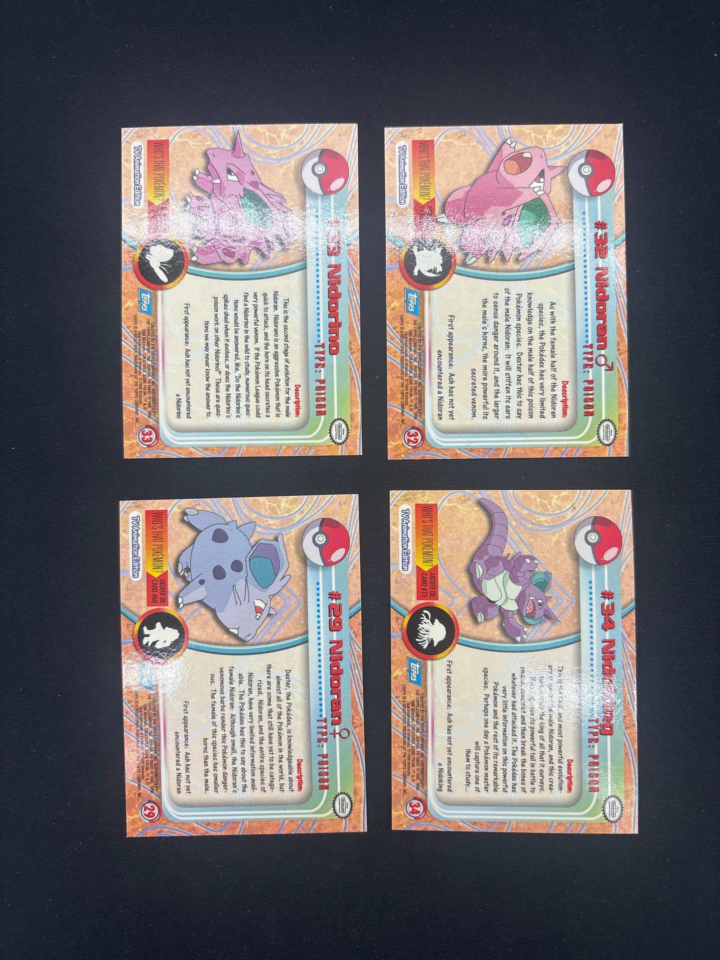 Auction Lot 11: Pokemon Cards Lot of 4 Holo Foil Topps Chrome