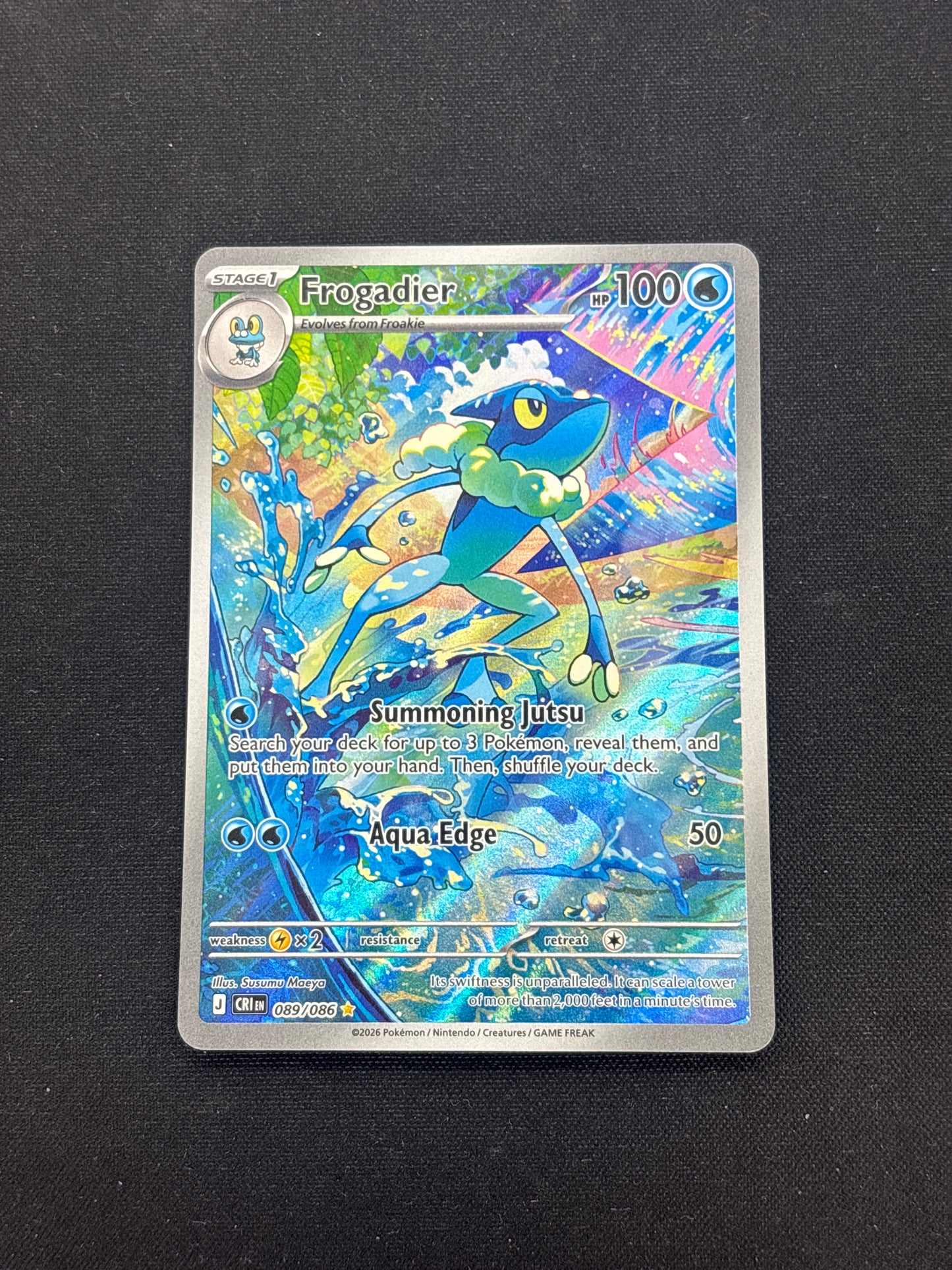Auction Lot 25: Pokemon Cards Frogadier Illustration Rare Condition Vary
