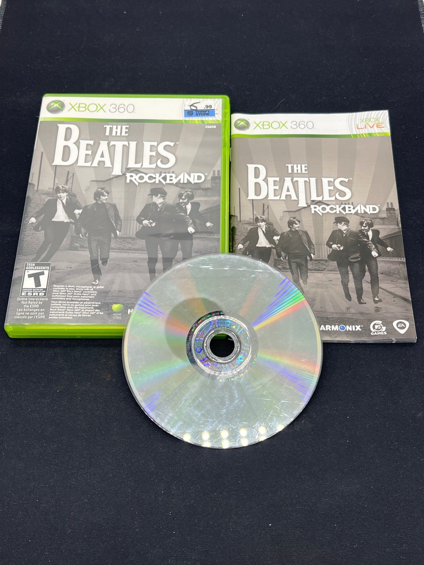 Auction Lot 48: XBox360 Video Game The Beatles Rock Band CIB