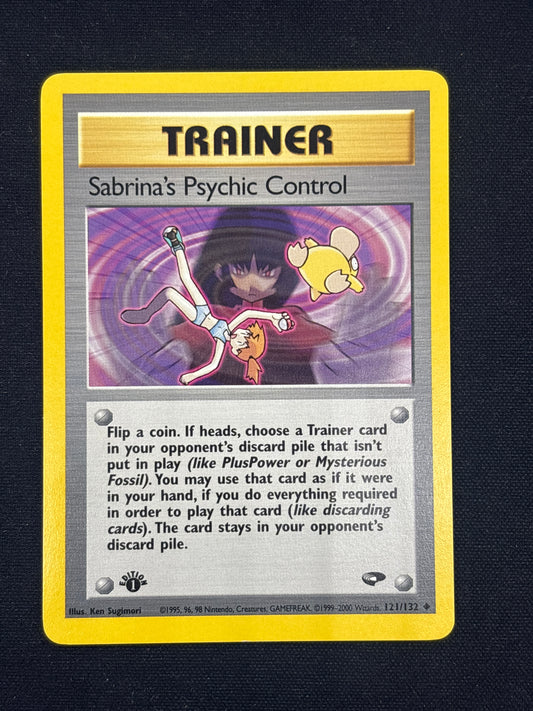 Auction Lot 32: Pokemon Cards Sabrina's Psychic Control 1st Edition Gym Challenge Conditions Vary