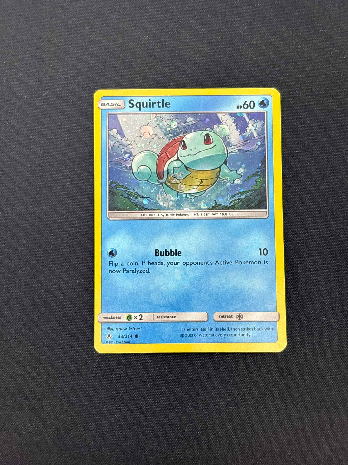 Auction Lot 184: Pokemon Squirtle Cosmo Holo Rare Card Conditions Vary