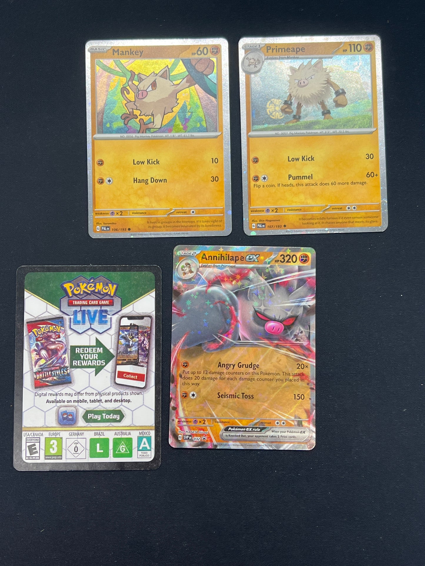 Auction Lot 129: Pokemon Cards Annihilape EX Promos Conditions Vary