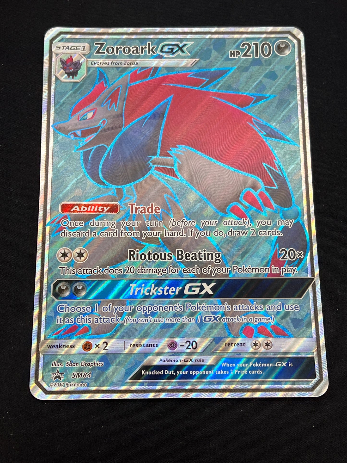 Auction Lot 103: Pokemon Cards Zoroark GX Jumbo Conditions Vary