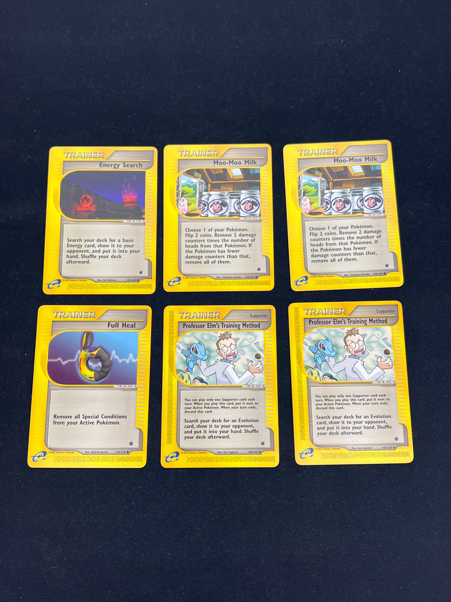 Auction Lot 42: Pokemon Cards Lot of 6 Assorted Trainer Expedition Conditions Vary