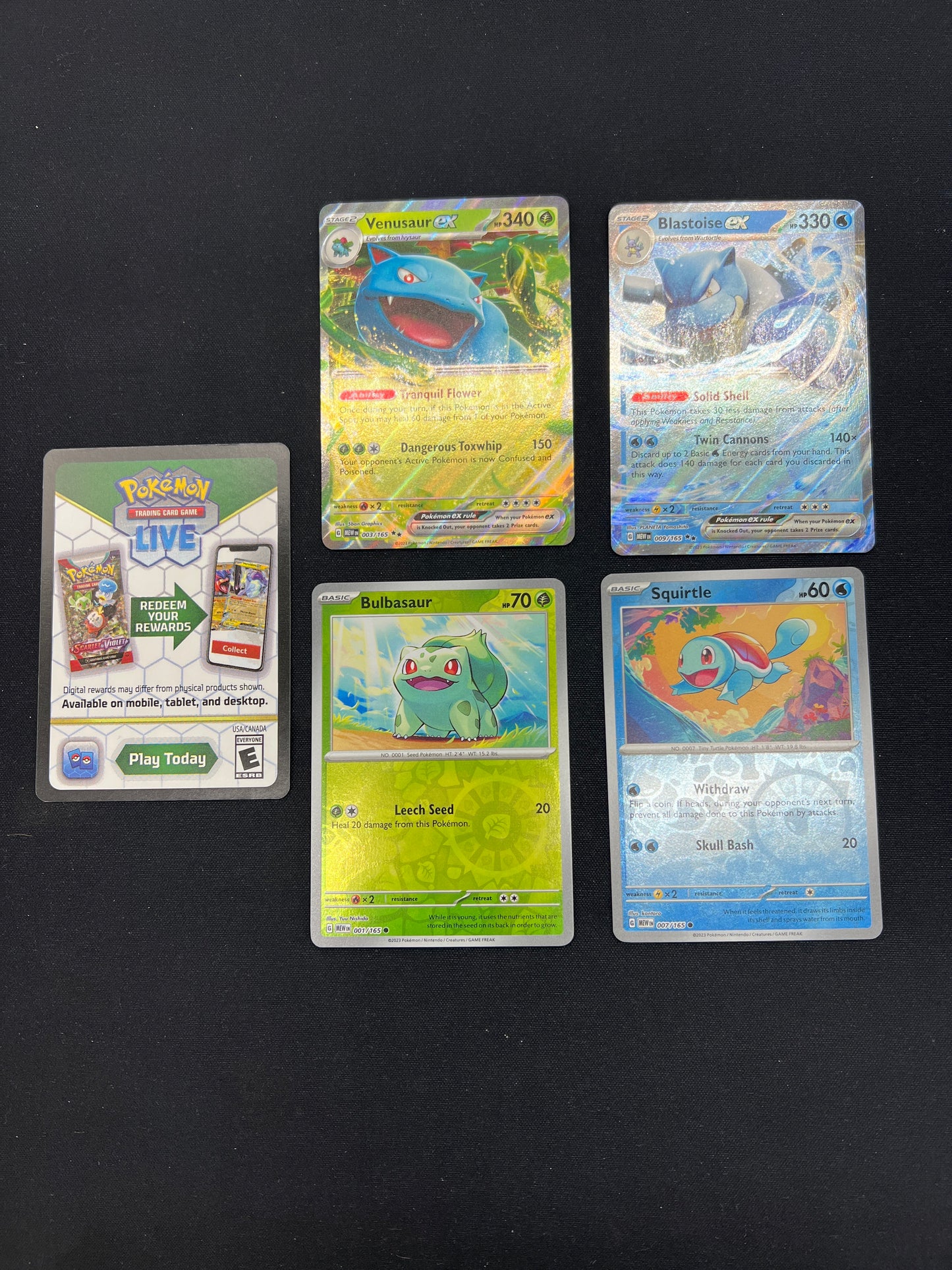 Auction Lot 41: Pokemon Cards Lot of 4 Blooming Waters 151 Promos Conditions Vary
