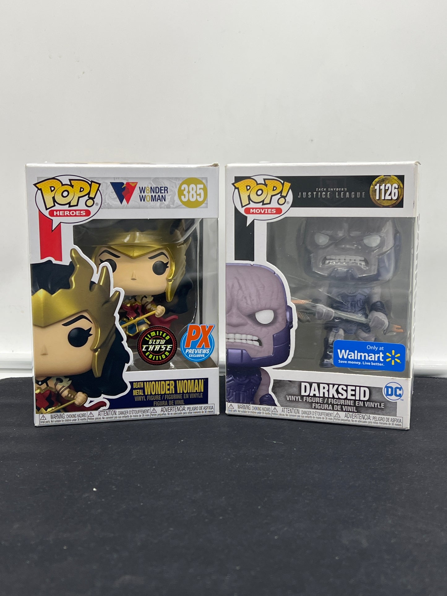 Auction Lot 12: POP Funko Lot of 2 Wonder Woman Exclusive and Darkseid 385 1126 Figures