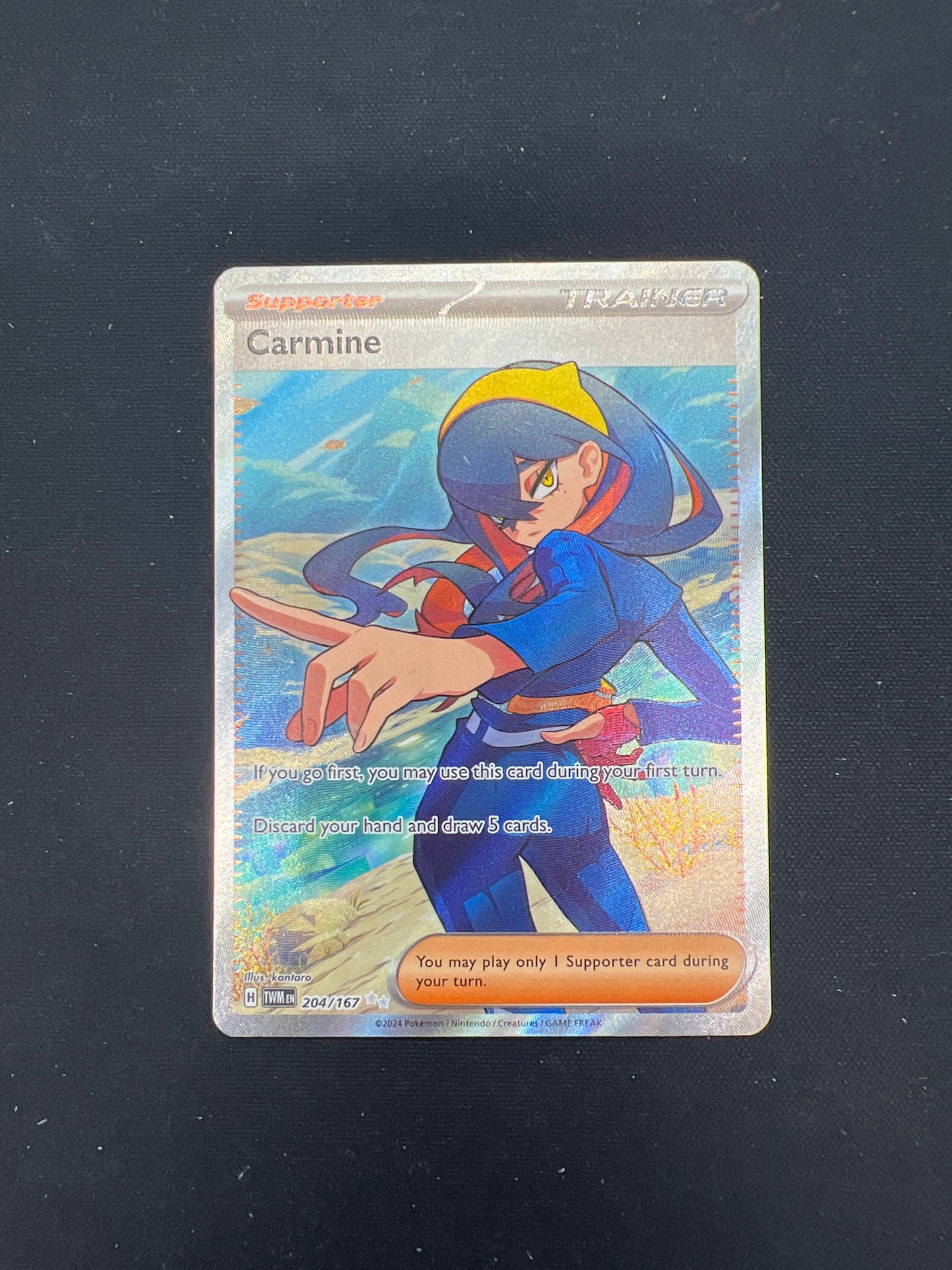 Auction Lot 118: Pokemon Cards Carmine Full Art Trainer Condition Vary