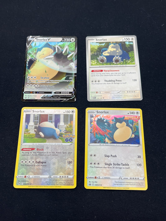 Auction Lot 142: Pokemon Cards Assorted Snorlax Card Lot Conditions Vary