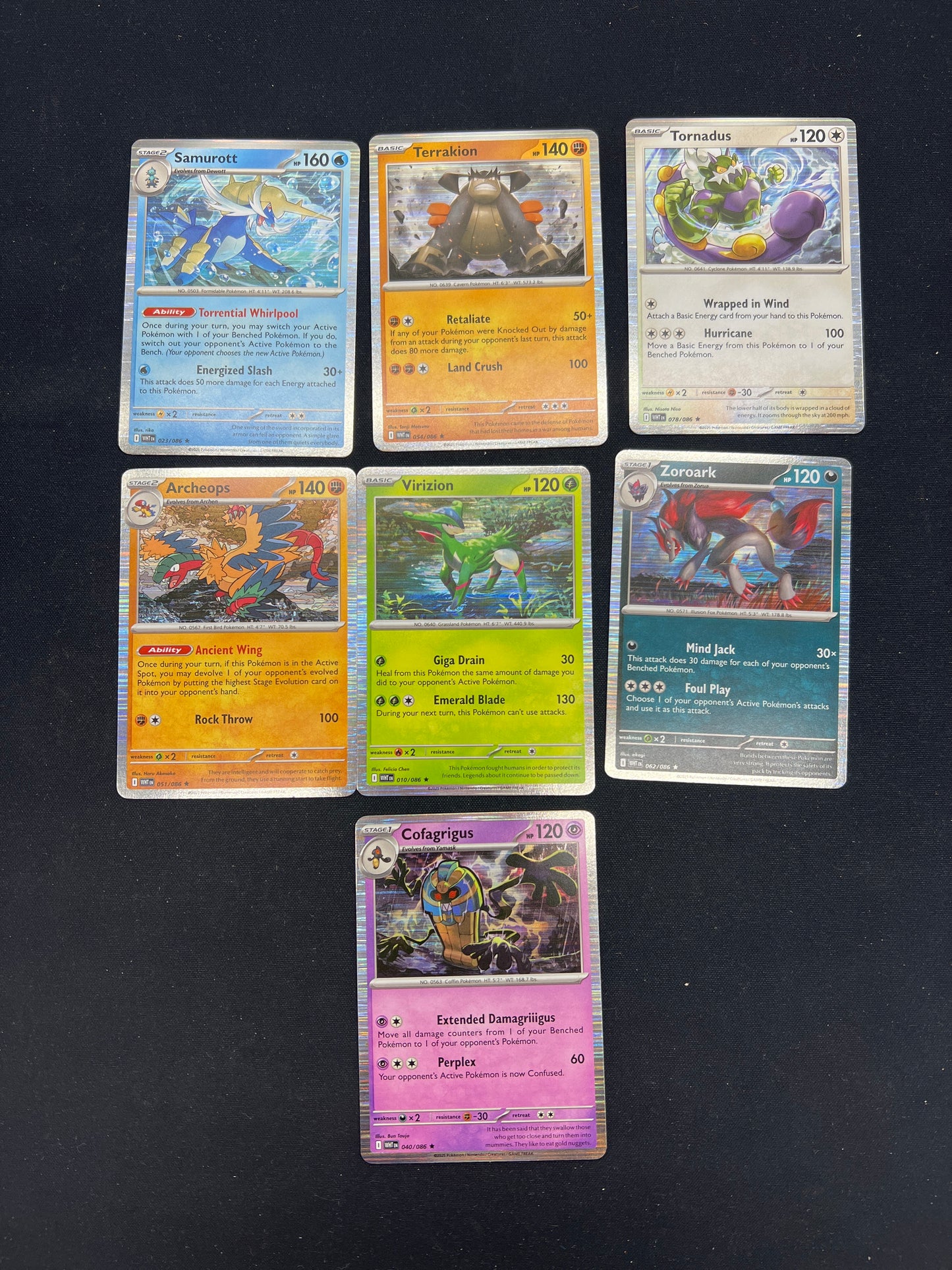 Auction Lot 267: Pokemon Cards Black Bolt White Flare Holo Lot Conditions Vary