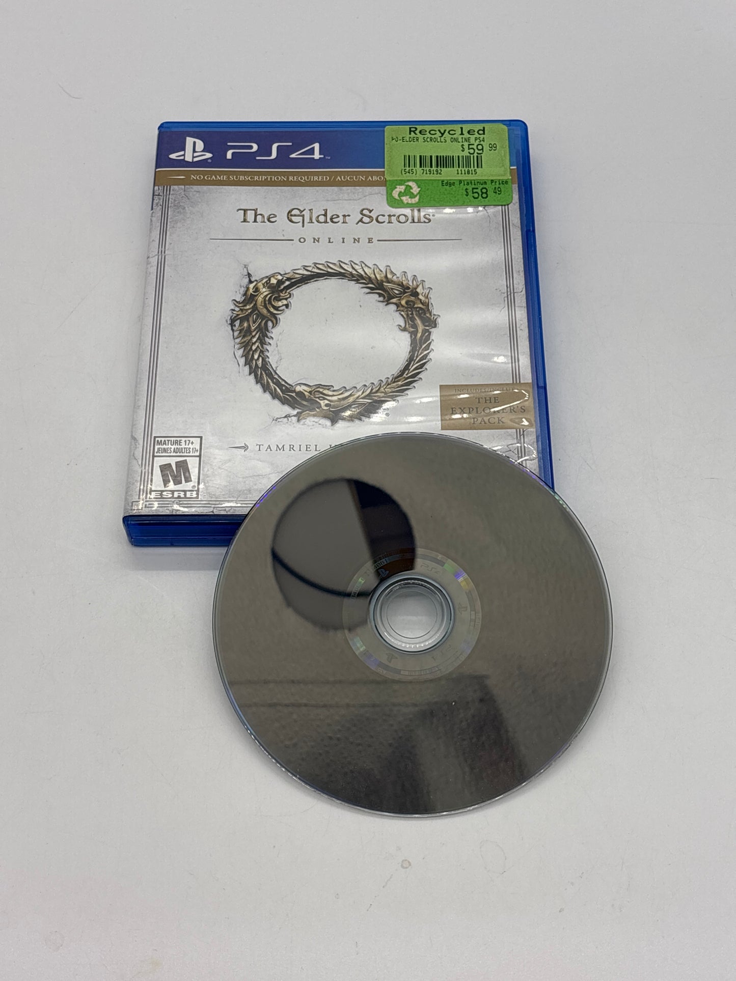 Auction Lot 197: The Elder Scrolls Online Video Game PlayStation 4