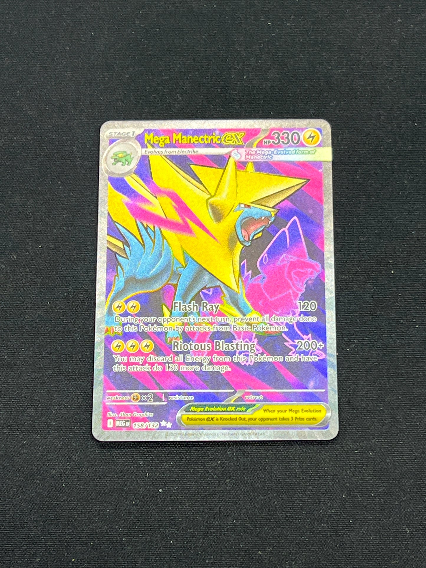 Auction Lot 146: Pokemon Cards Mega Manectric EX Full Art Mega Evolutions Conditions Vary