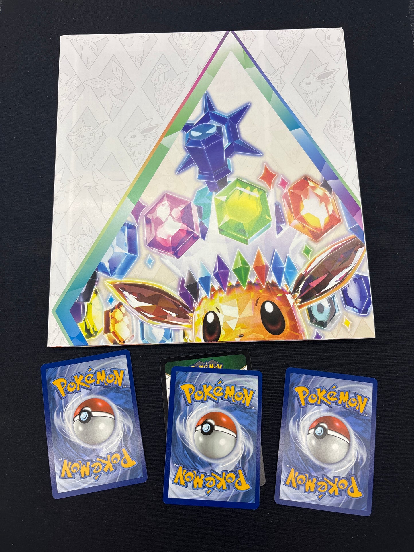 Auction Lot 329: Pokemon Prismatic Evolutions Poster Collection Card Lot 2 Conditions Vary