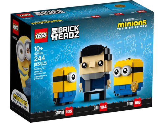 40420 Brick Headz Gru, Stuart and Otto