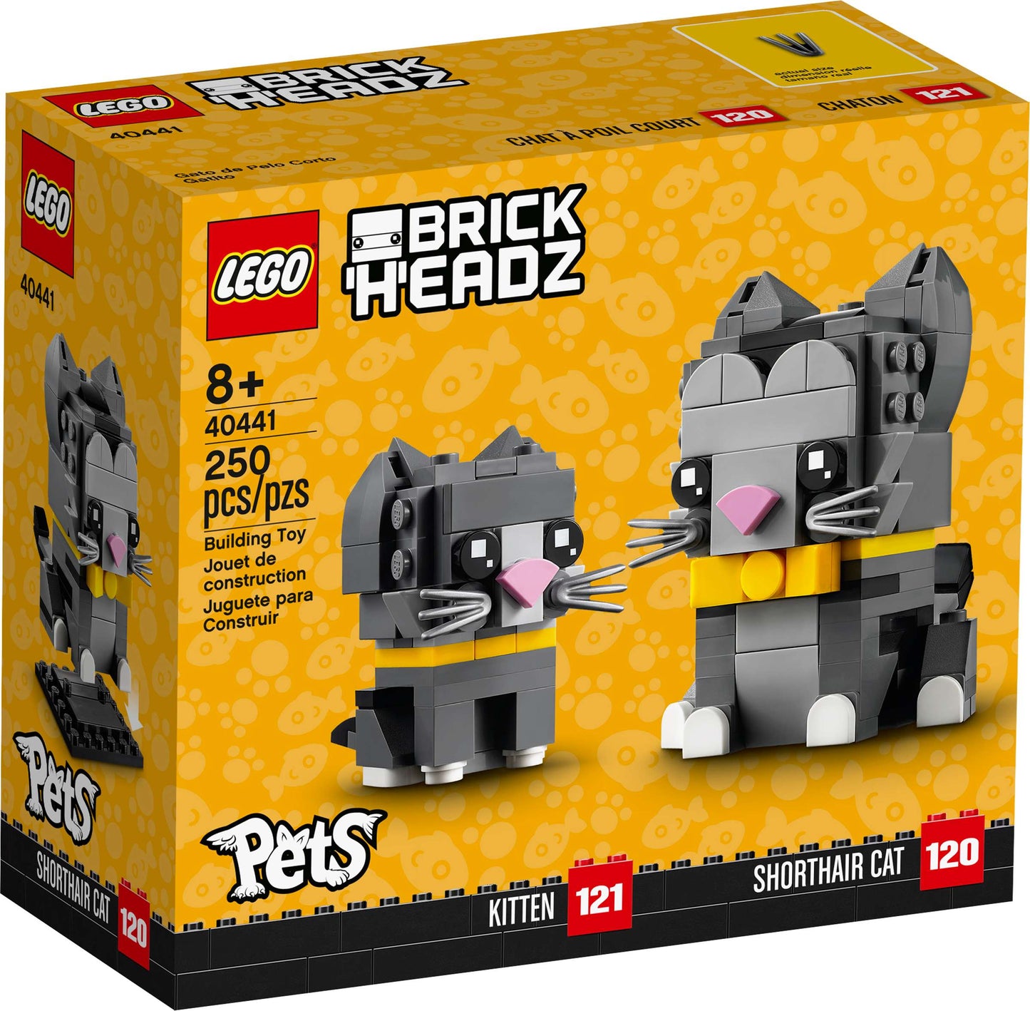 40441 Brick Headz Shorthair Cats