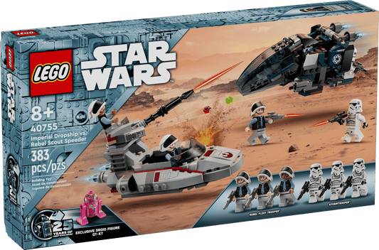 40755 Imperial Dropship vs Rebel Scout Speeder