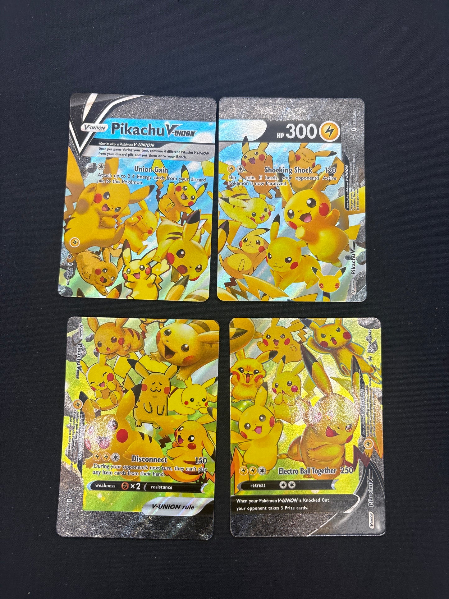 Auction Lot 13: Pikachu V Union Card Lot Conditions Vary