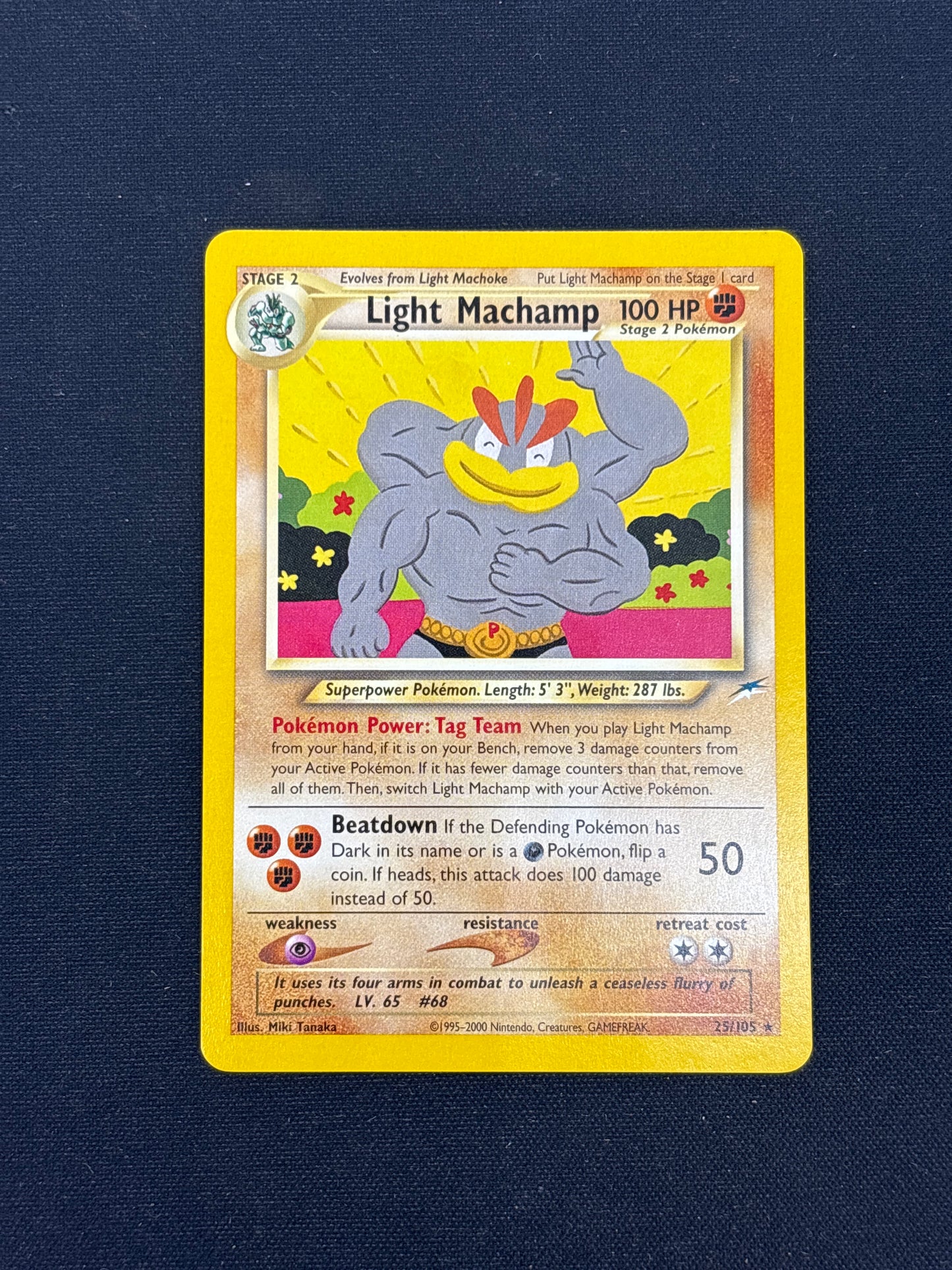 Auction Lot 135: Light Machamp Pokemon Neo Destiny Card Conditions Vary