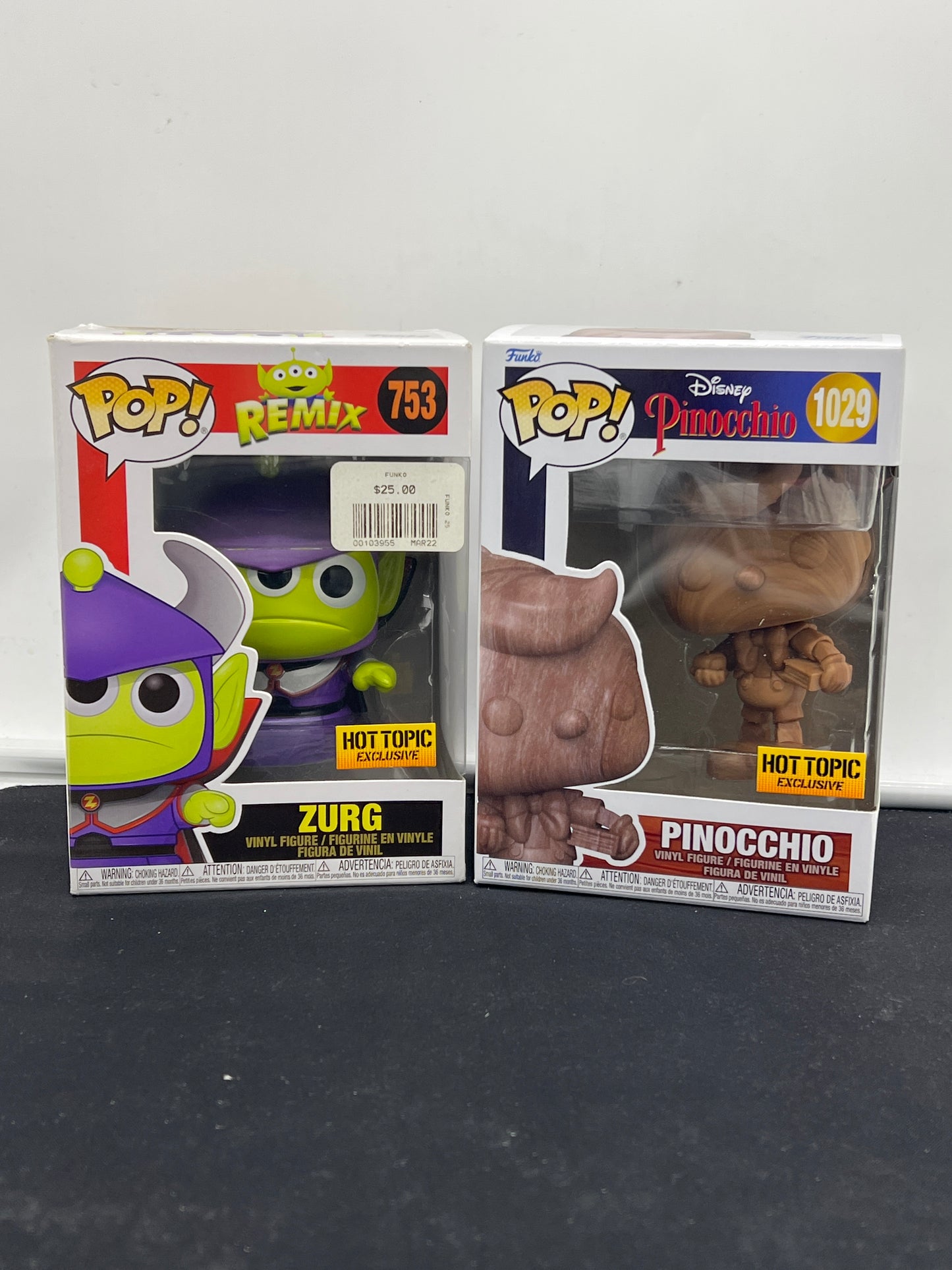 Auction Lot 29: POP Funko Disney Themed Pinocchio Zurg 753 1029 Figures