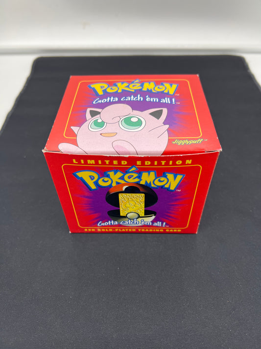 Auction Lot 2: Pokemon 23K Gold Plated Jigglypuff With Box Sealed