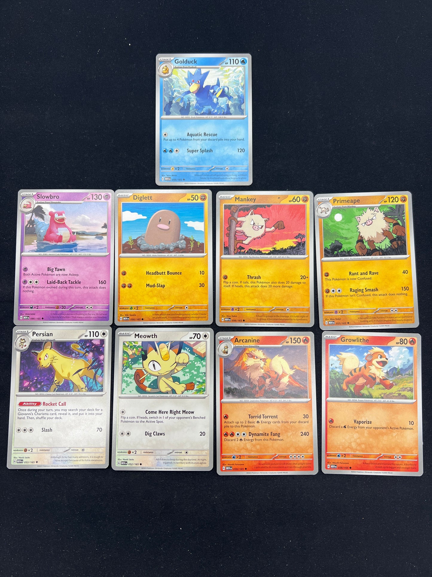 Auction Lot 193: Pokemon Cards 151 Reverse Holo and Holo Rare Lot 2 Conditions Vary