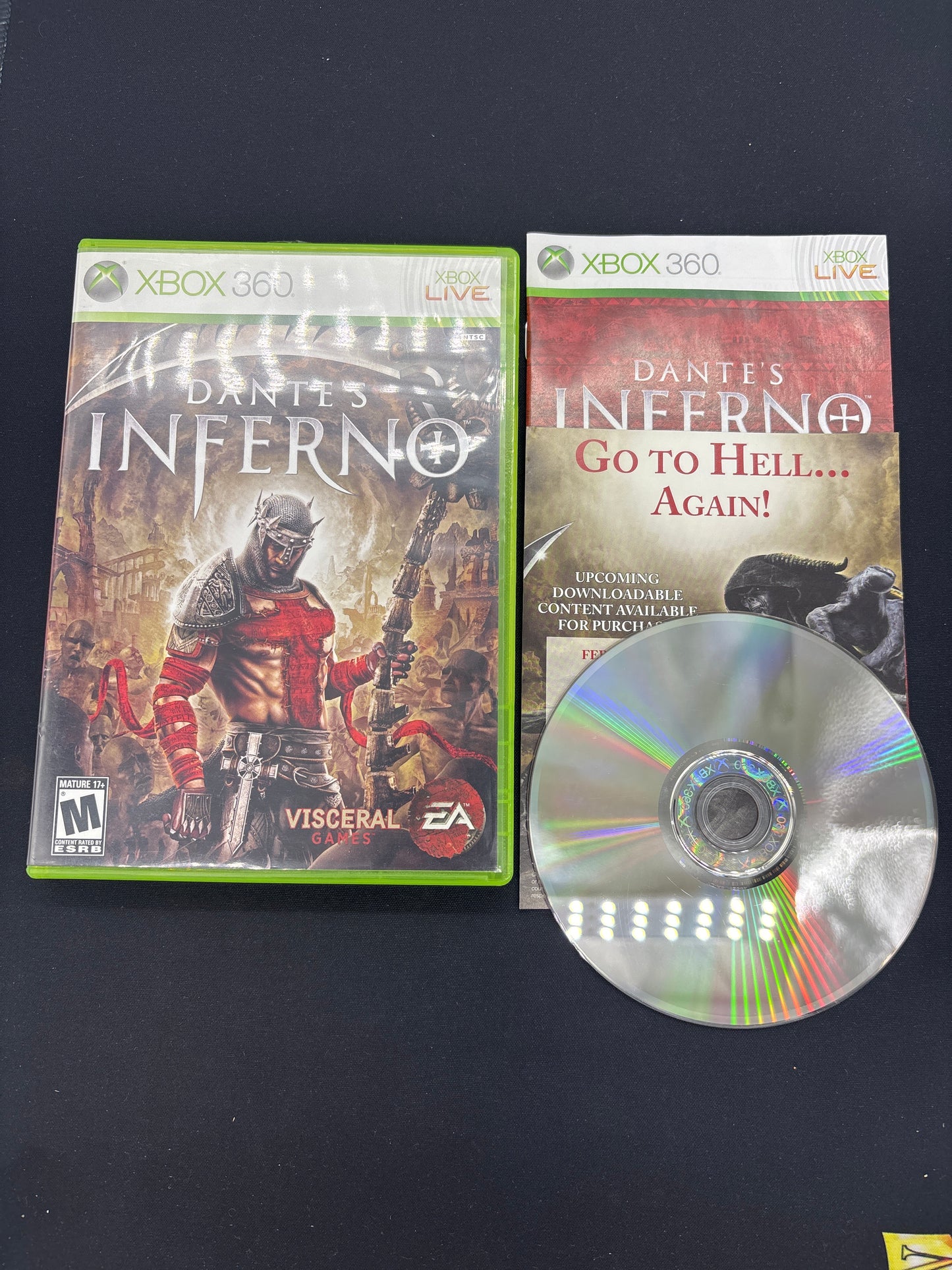 Auction Lot 128: XBOX 360 Dante's Inferno With Case & Disc