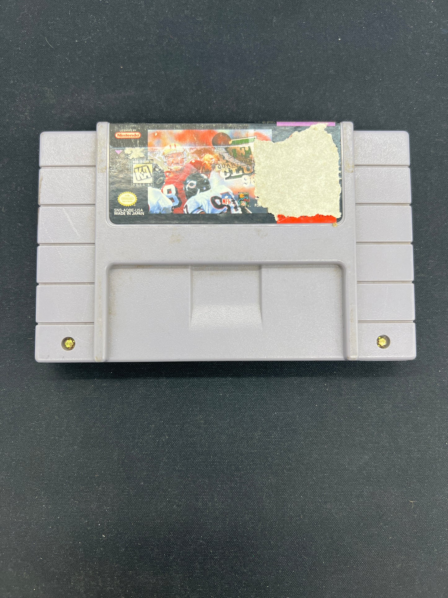 Auction Lot 209: SNES Video Game NFL Quarterback Club 96 Loose