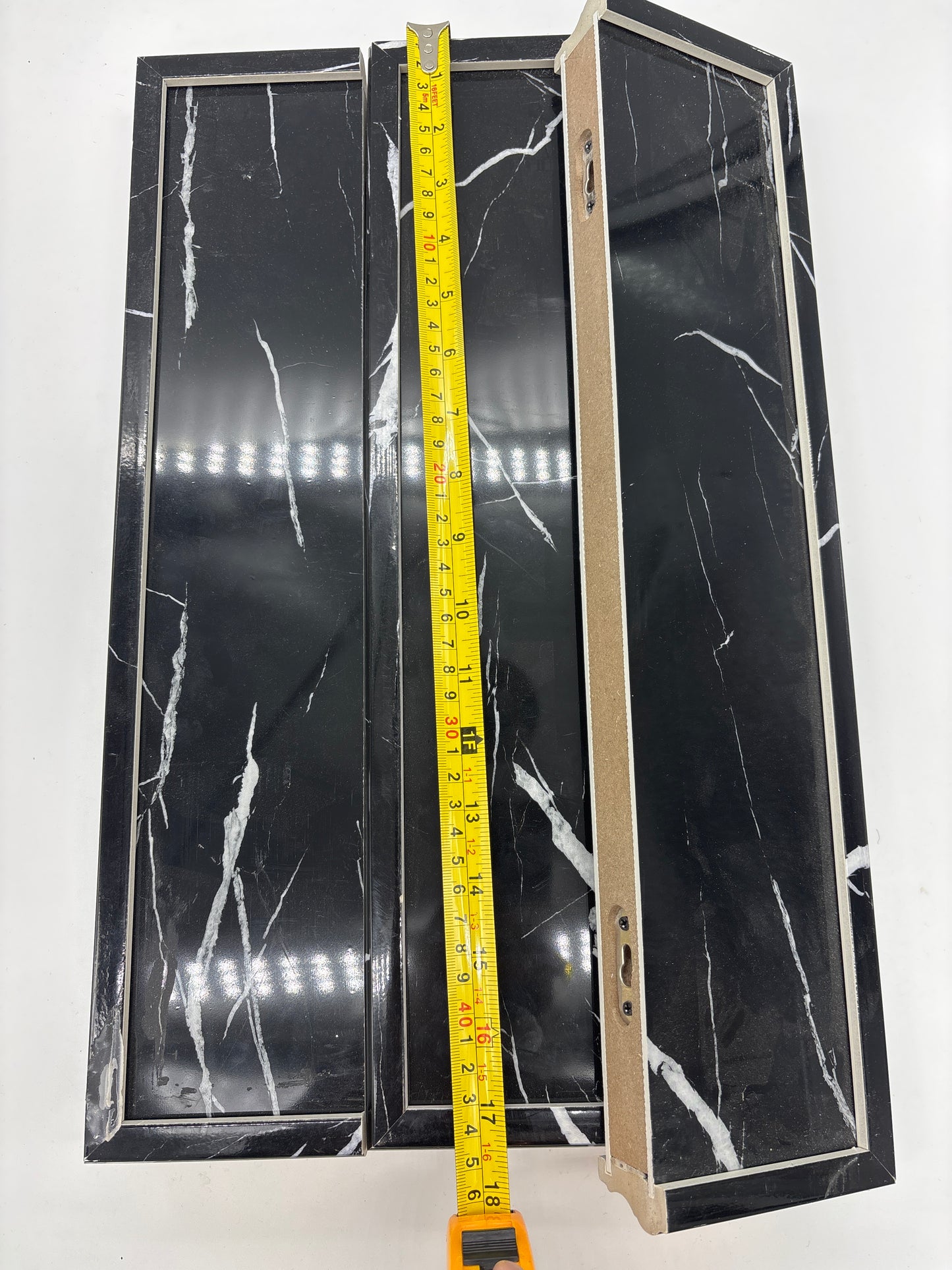 Auction Lot 202: Floating Shelf Marble Painted Lot 1