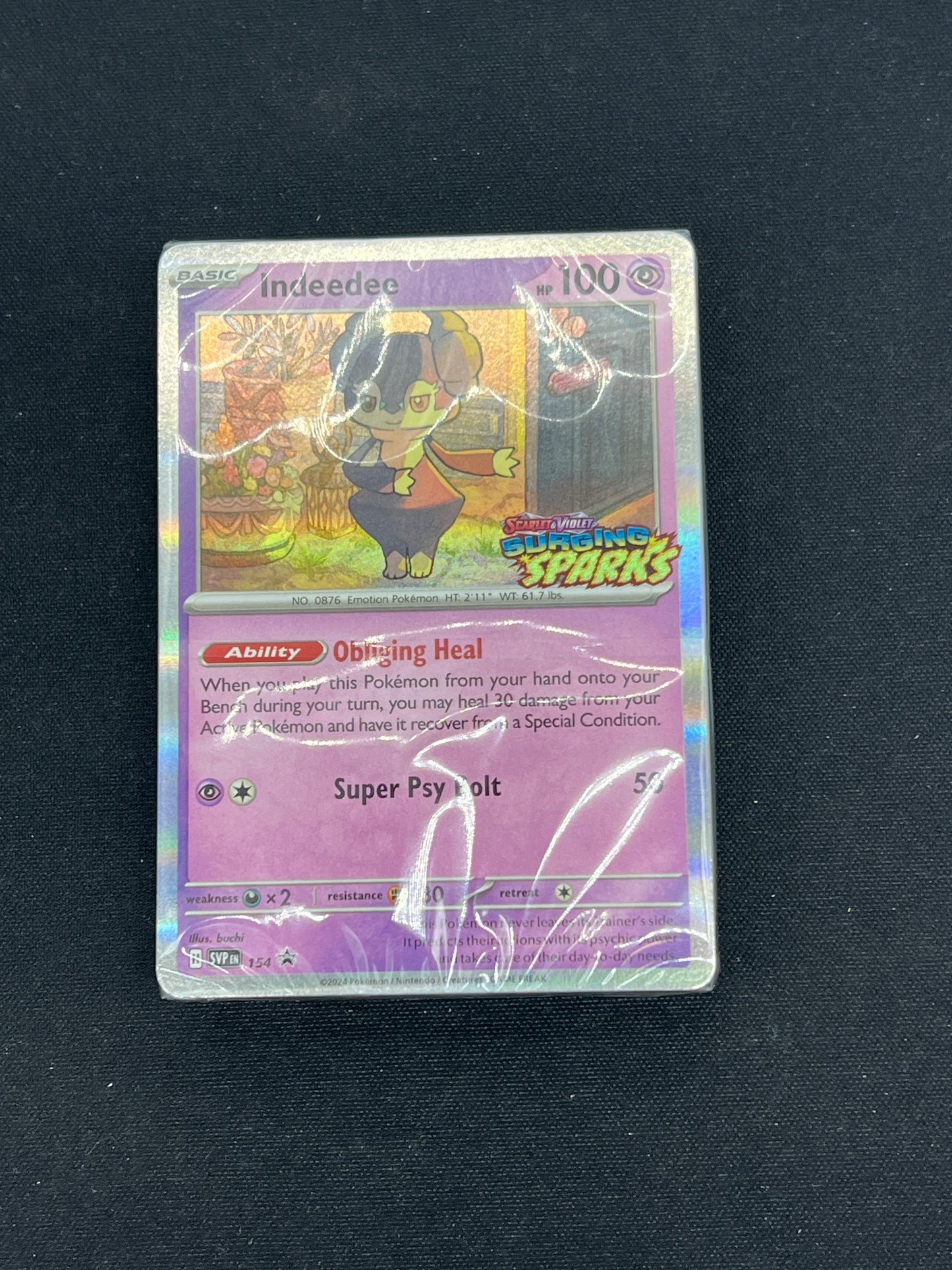 Auction Lot 188: Pokemon Cards Indeedee Surging Sparks Stamped Promo Conditions Vary