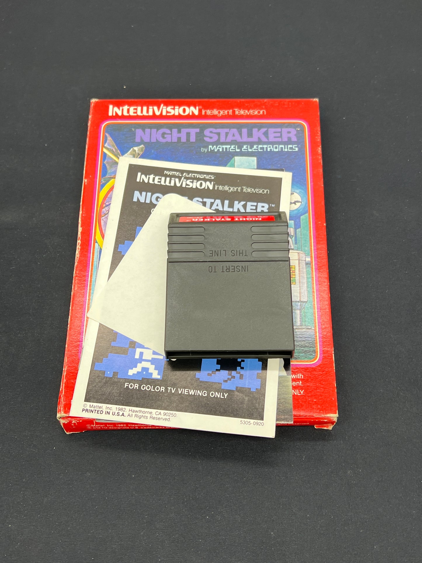 Auction Lot 187: Intellivision Night Stalker Mattel Electronics CIB
