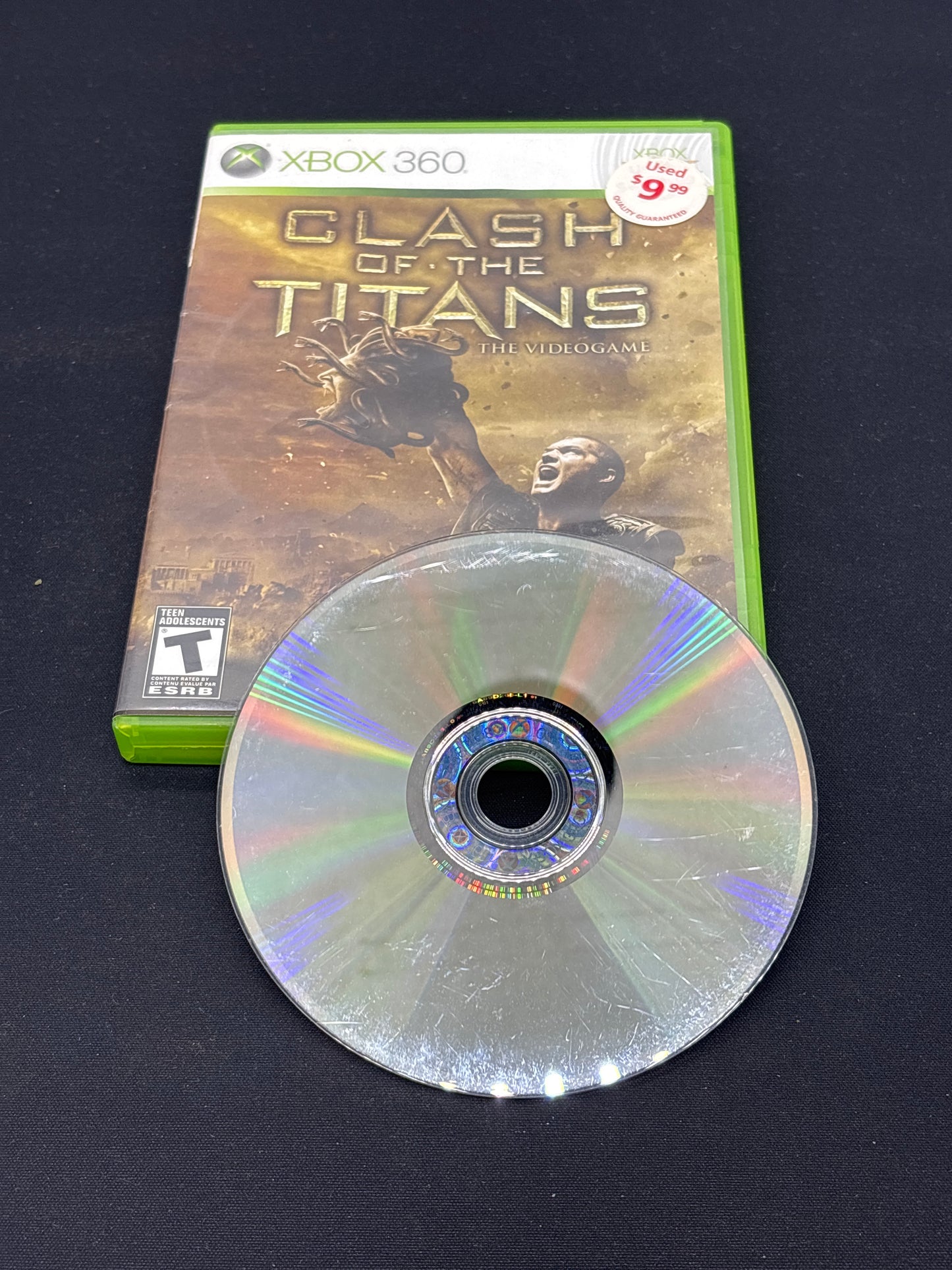 Auction Lot 185: XBOX 360 Clash of Titans The Video Game Disc & Case