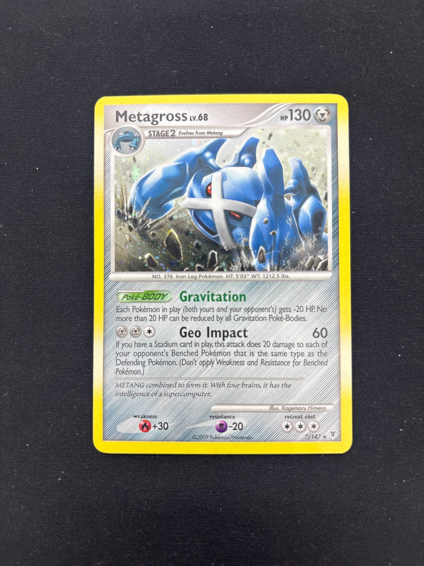 Auction Lot 232: Pokémon Card Metagross Holo Card Conditions Vary