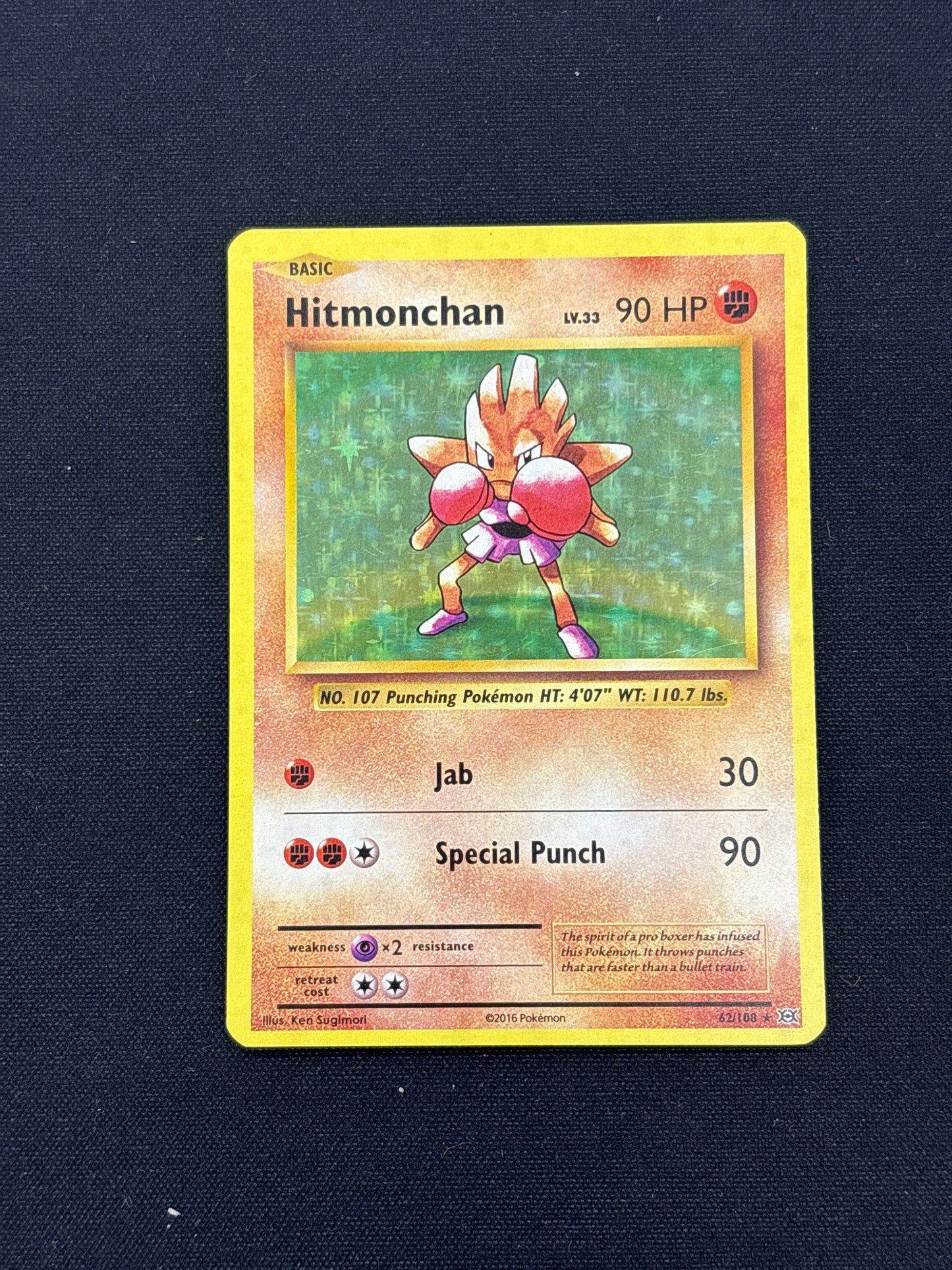 Auction Lot 259: Hitmonchan Holo Pokemon XY Evolutions Card Conditions Vary