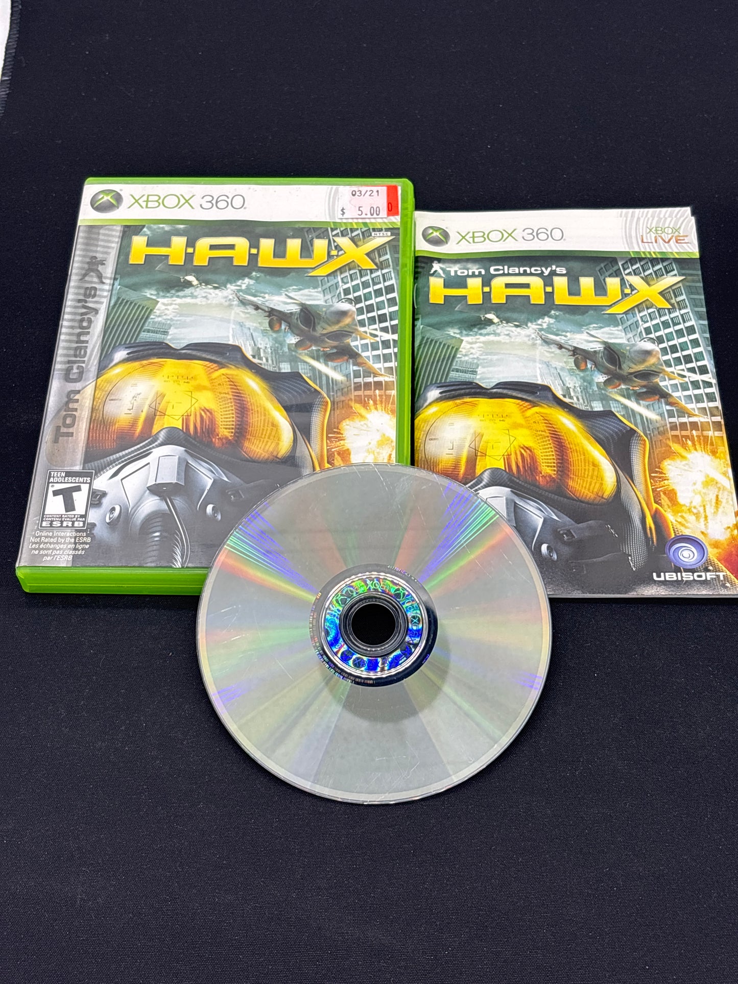 Auction Lot 110: XBOX 360 HAWX CIB