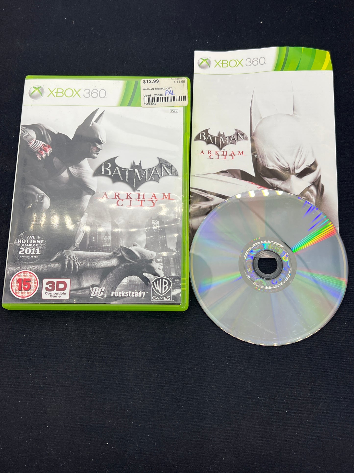 Auction Lot 222: XBOX 360 Video Game Batman Arkham City CIB