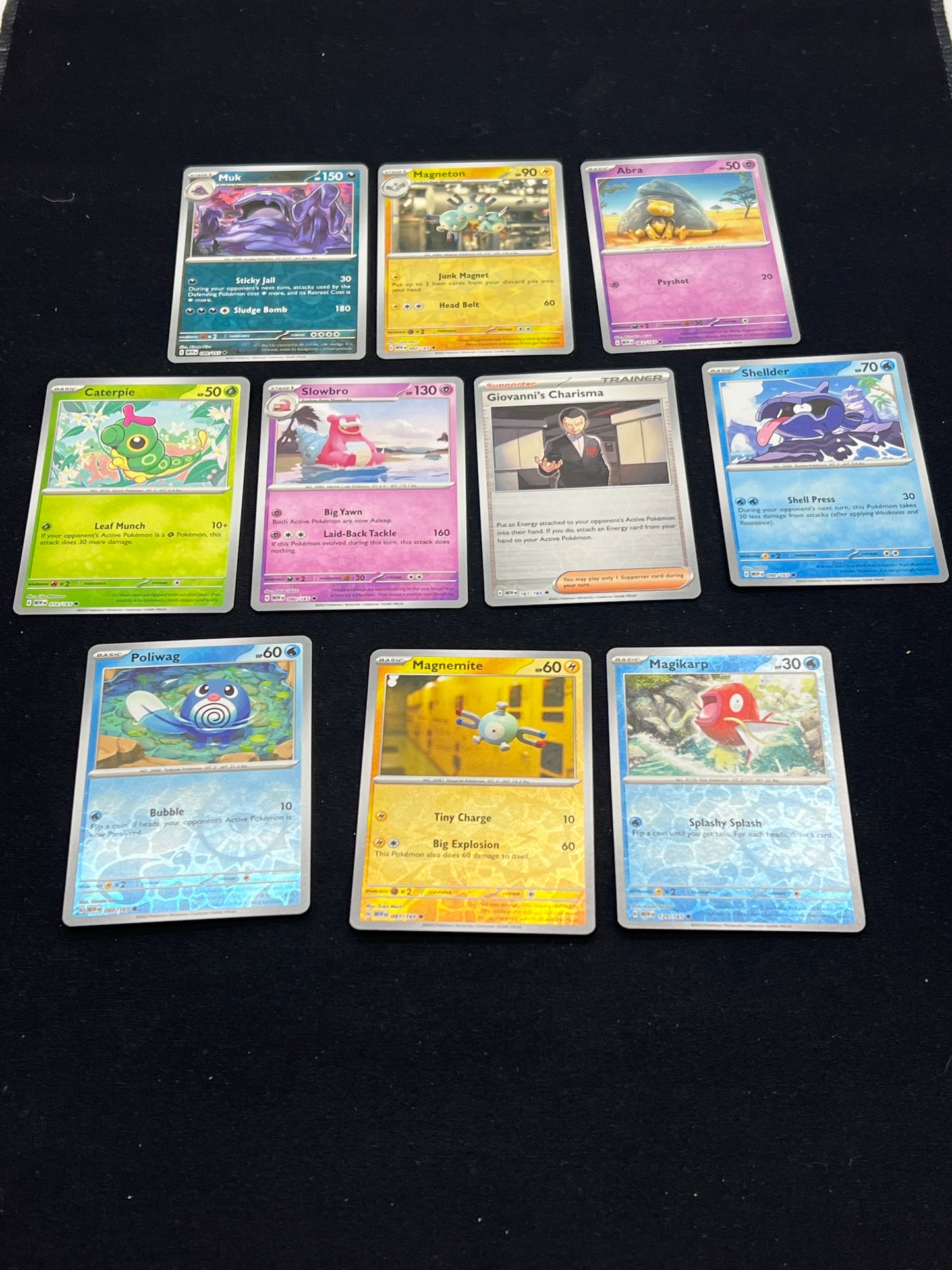 Auction Lot 313: Pokemon Cards Lot of 10 Reverse Holo 151 Conditions Vary