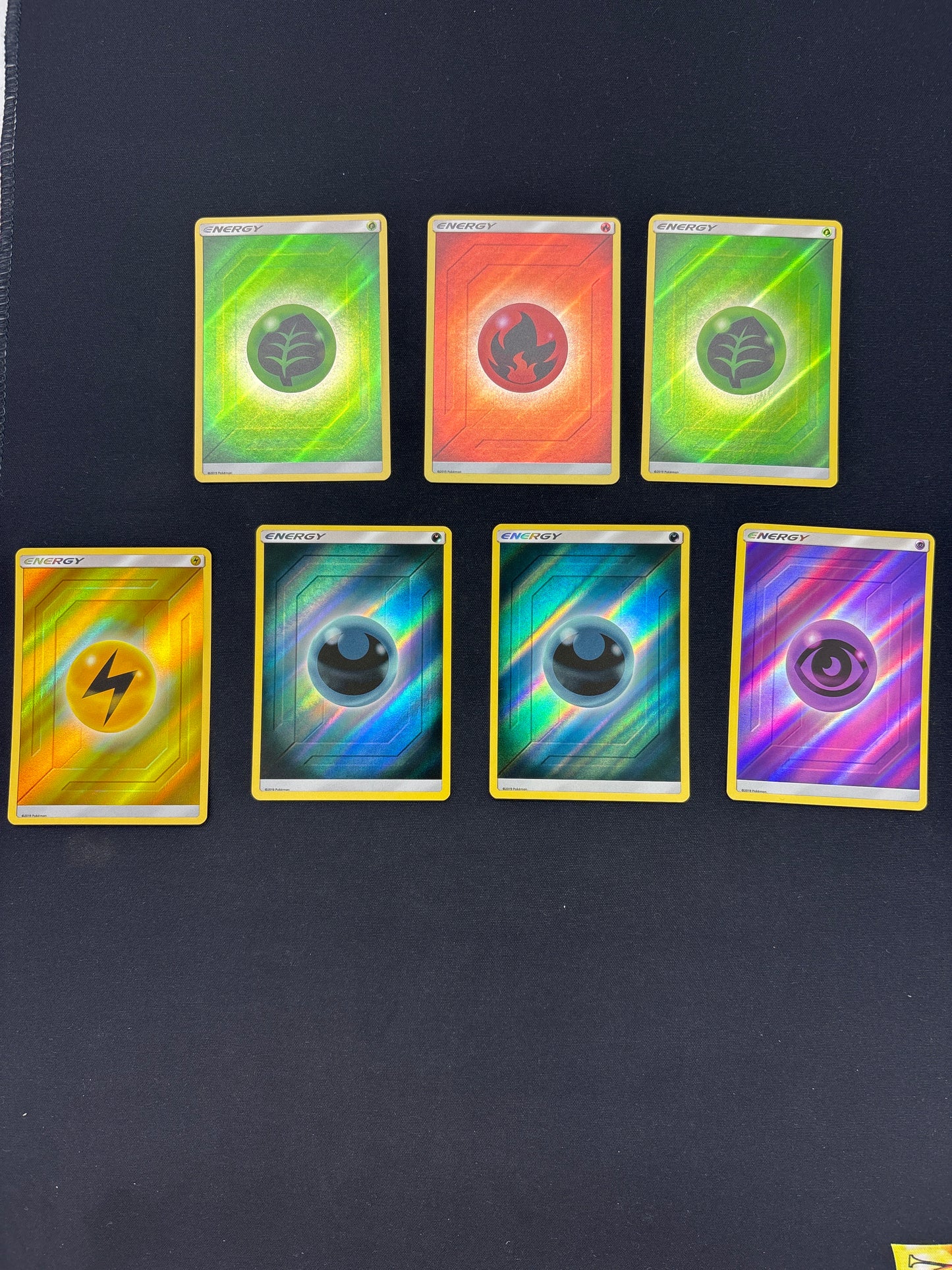 Auction Lot 282: Pokemon Cards Lot of 7 Assorted SM Holo Energy Conditions Vary