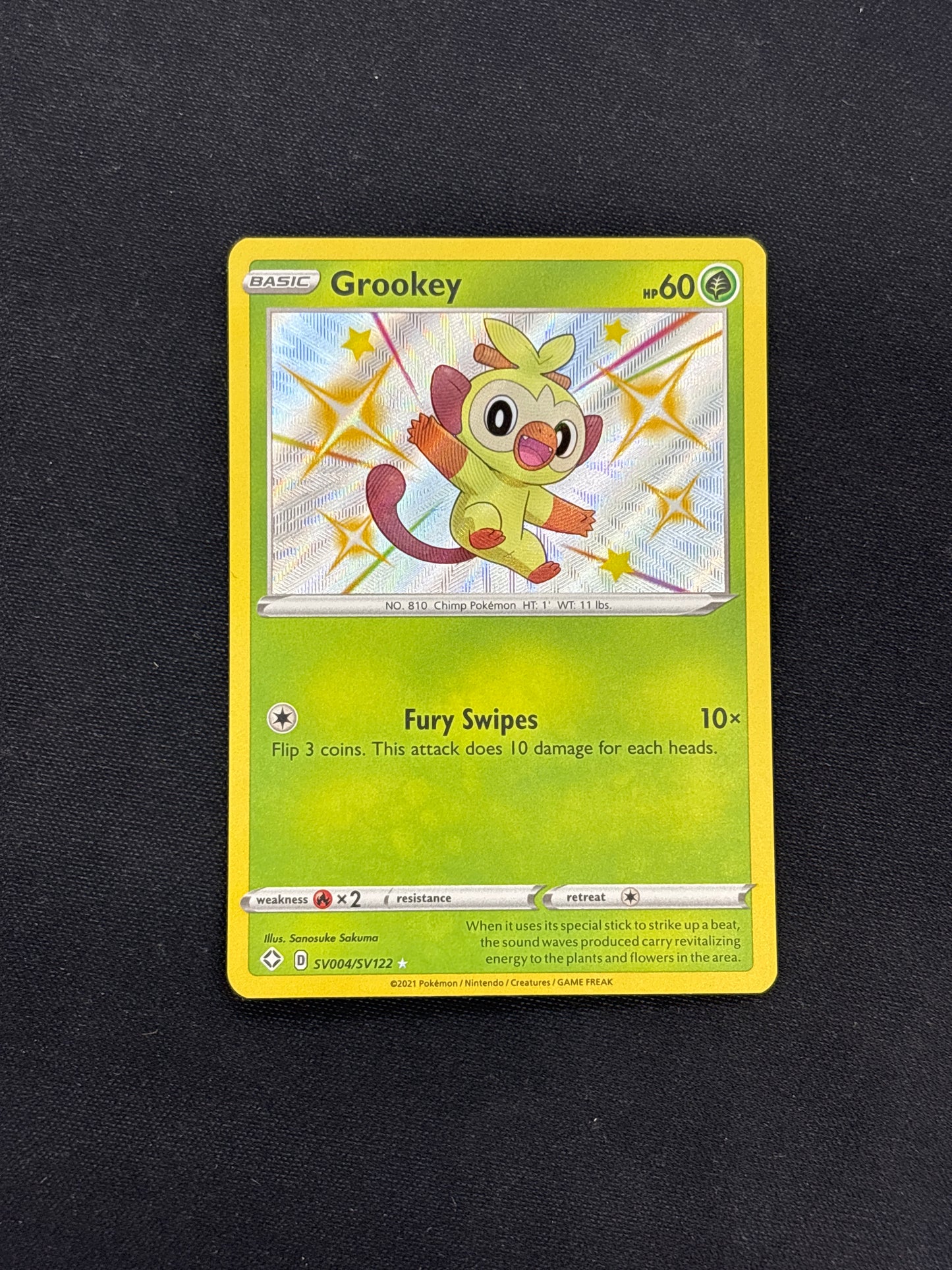 Auction Lot 232: Grookey Baby Shiny Card Conditions Vary