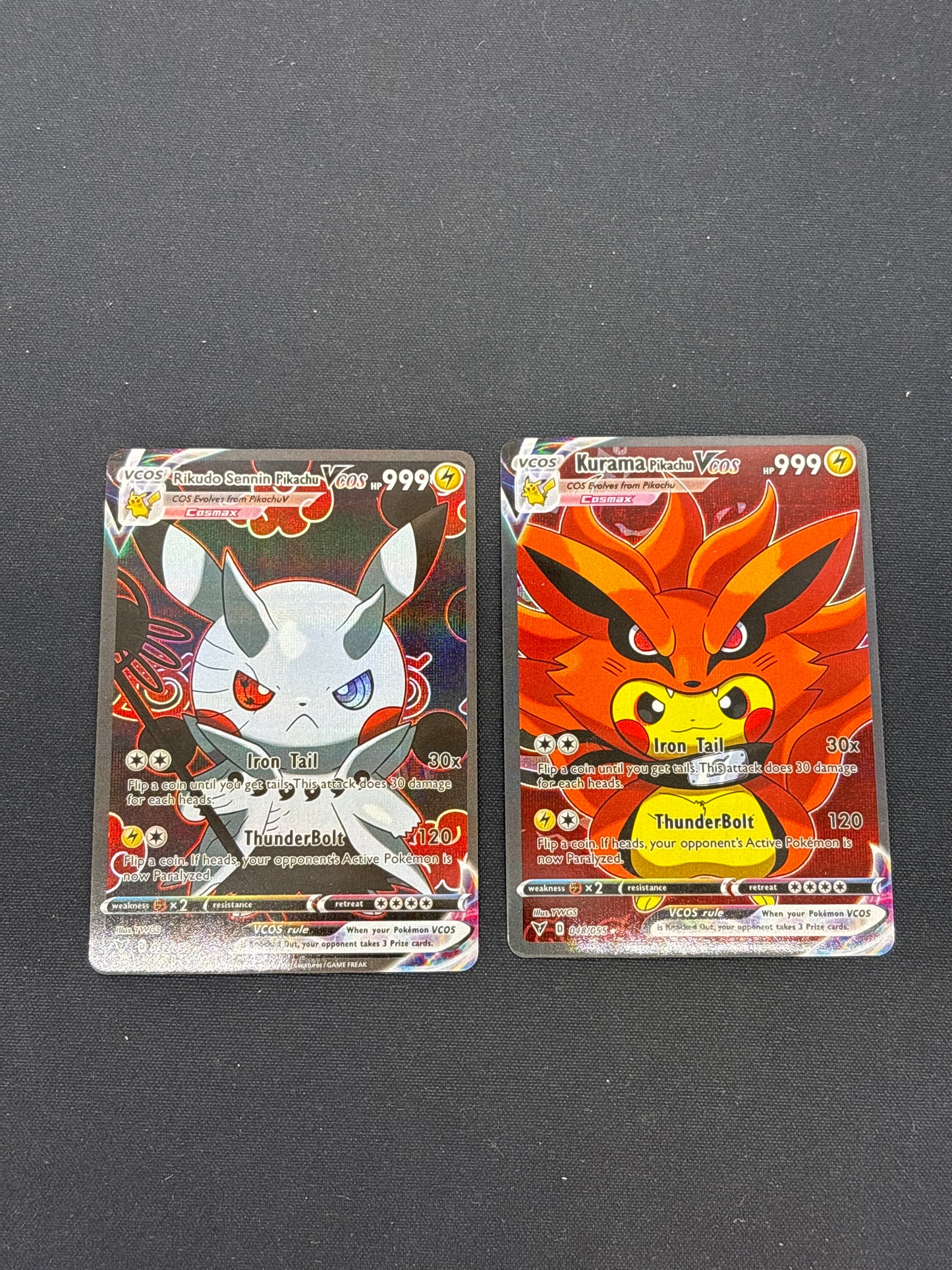 Auction Lot 148: Pokemon Cards (CUSTOM) Pikachu Naruto Conditions Vary